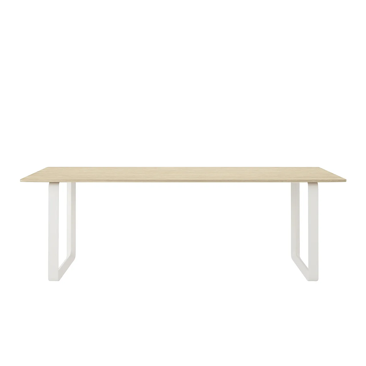 70/70 Table, Large, Solid Oak/White