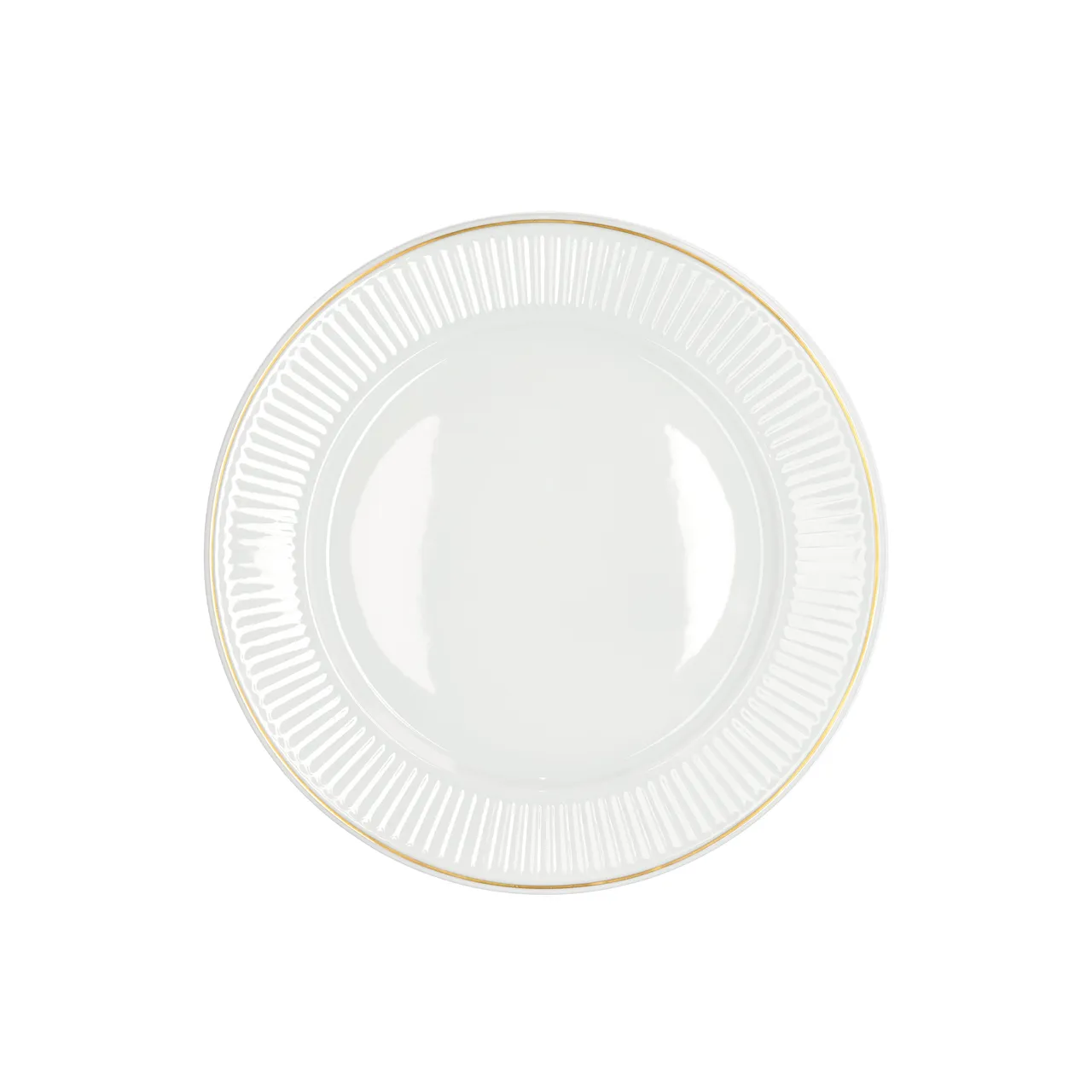 Plissé Flat Plate Ovenproof Porcelain