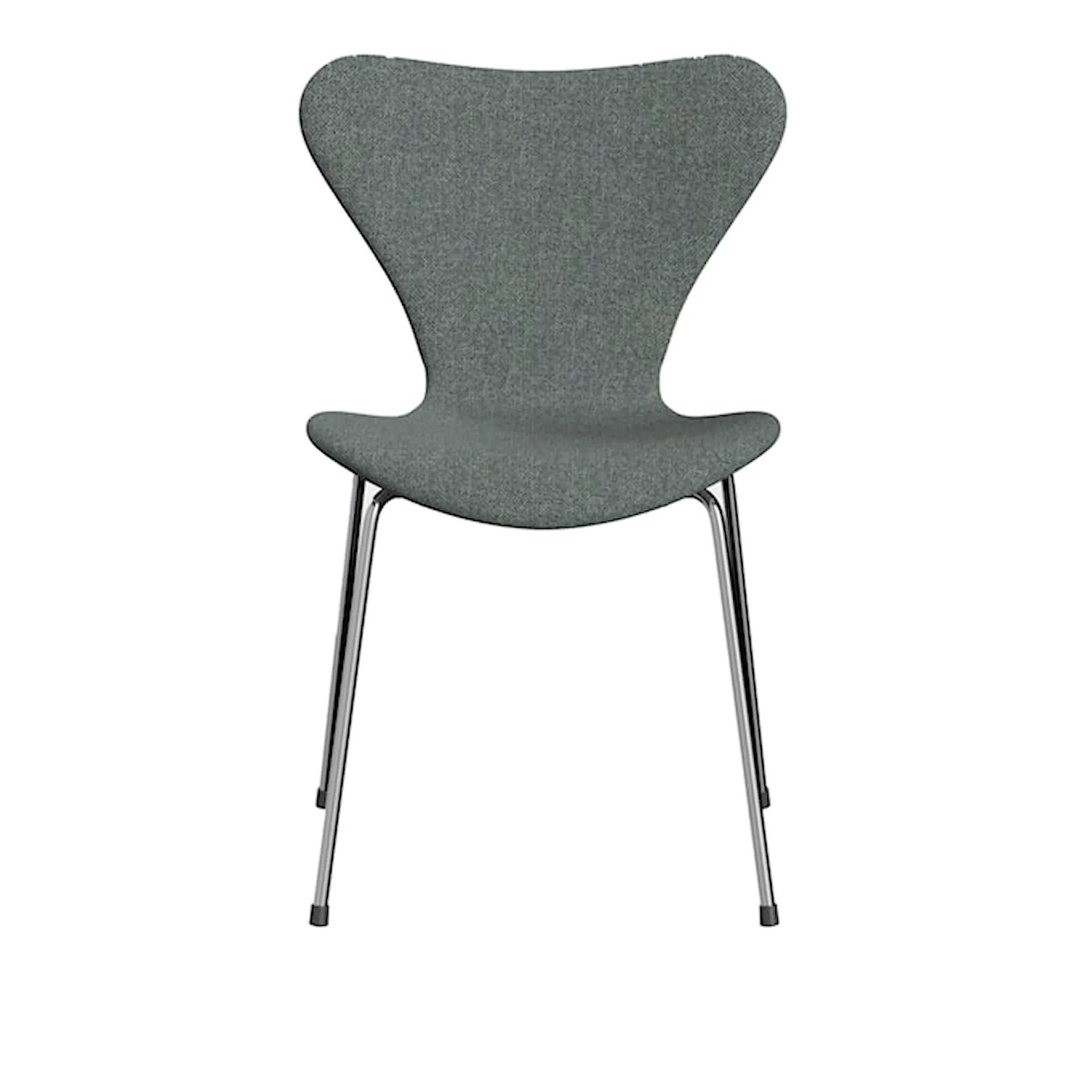 Series 7 tuoli 3107 täysverhoiltu kangas teräsrunko kromi - Fritz Hansen - Arne Jacobsen - NO GA