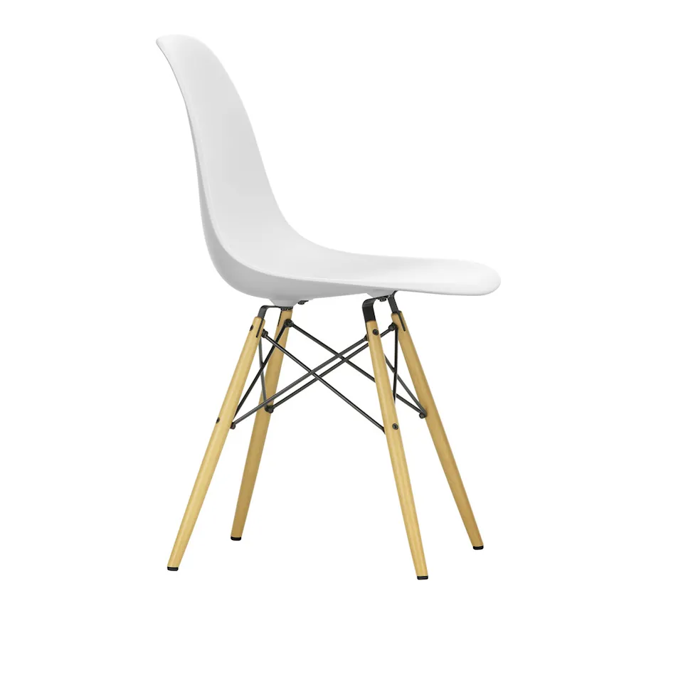 Eames RE Plastic Chair DSW stoel Golden Maple