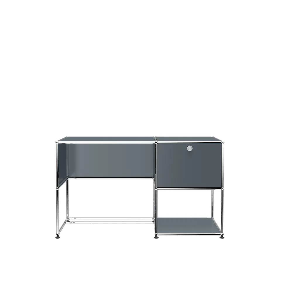 USM Haller Desk Unit A -  Mid-Grey