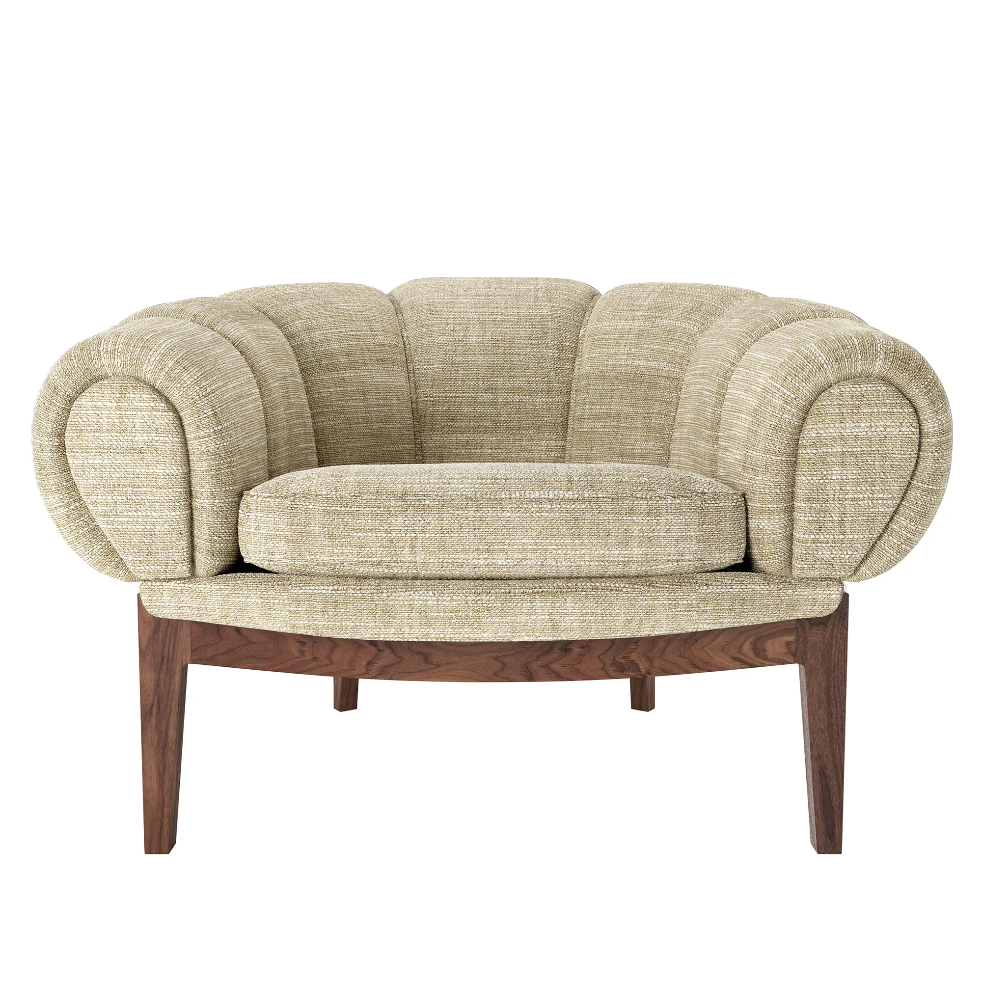 Croissant Lounge Chair Walnut - 2