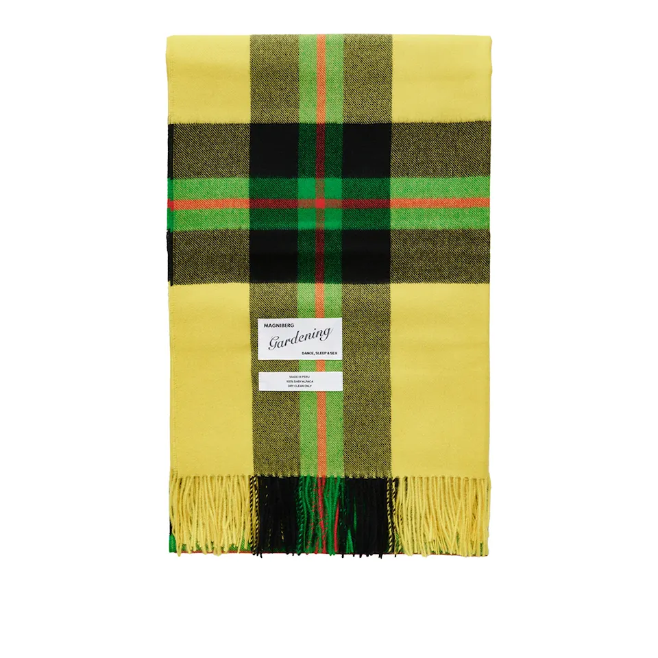 Queen Blanket - Field Yellow Tartan