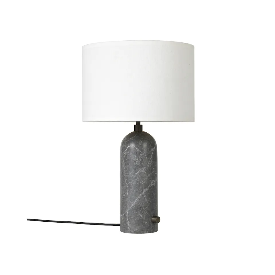 Gravity Table Lamp Small Grey Marble