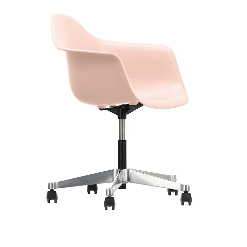 Eames RE Plastic Armchair PACC - 41 Pale Rose - Castors Soft