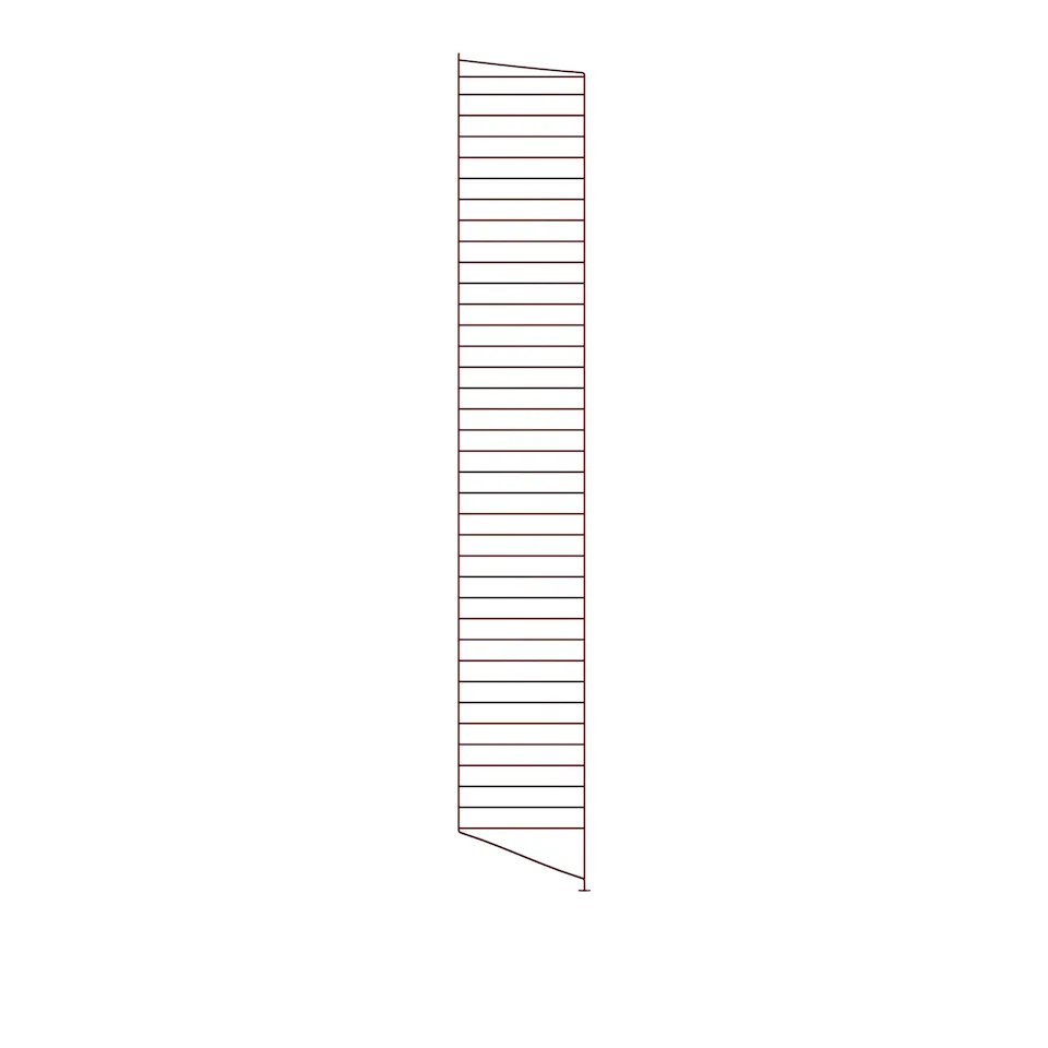 Floor end panel 200 x 30 cm 1-pack dark red
