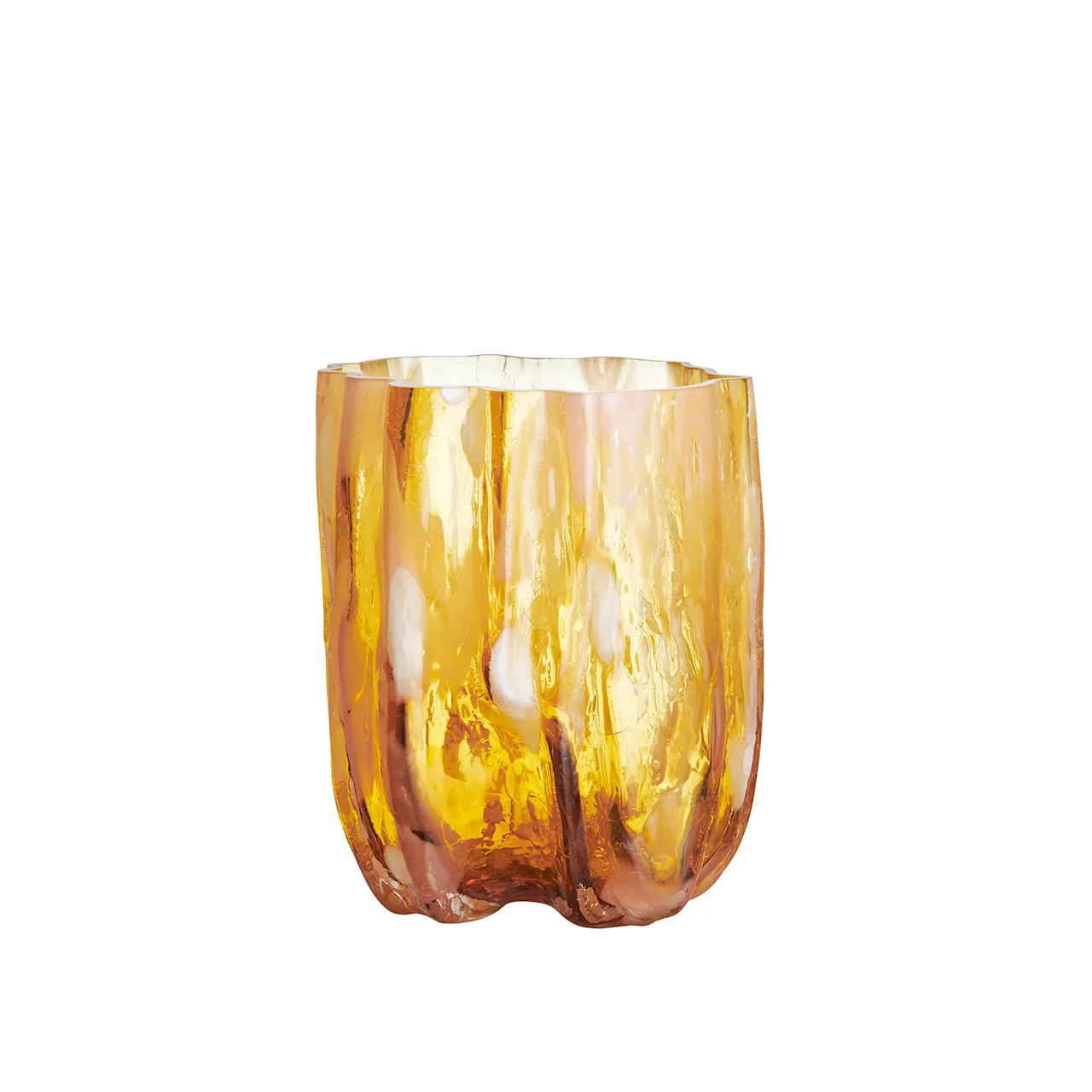 Crackle Clear Vase - 29,5 cm