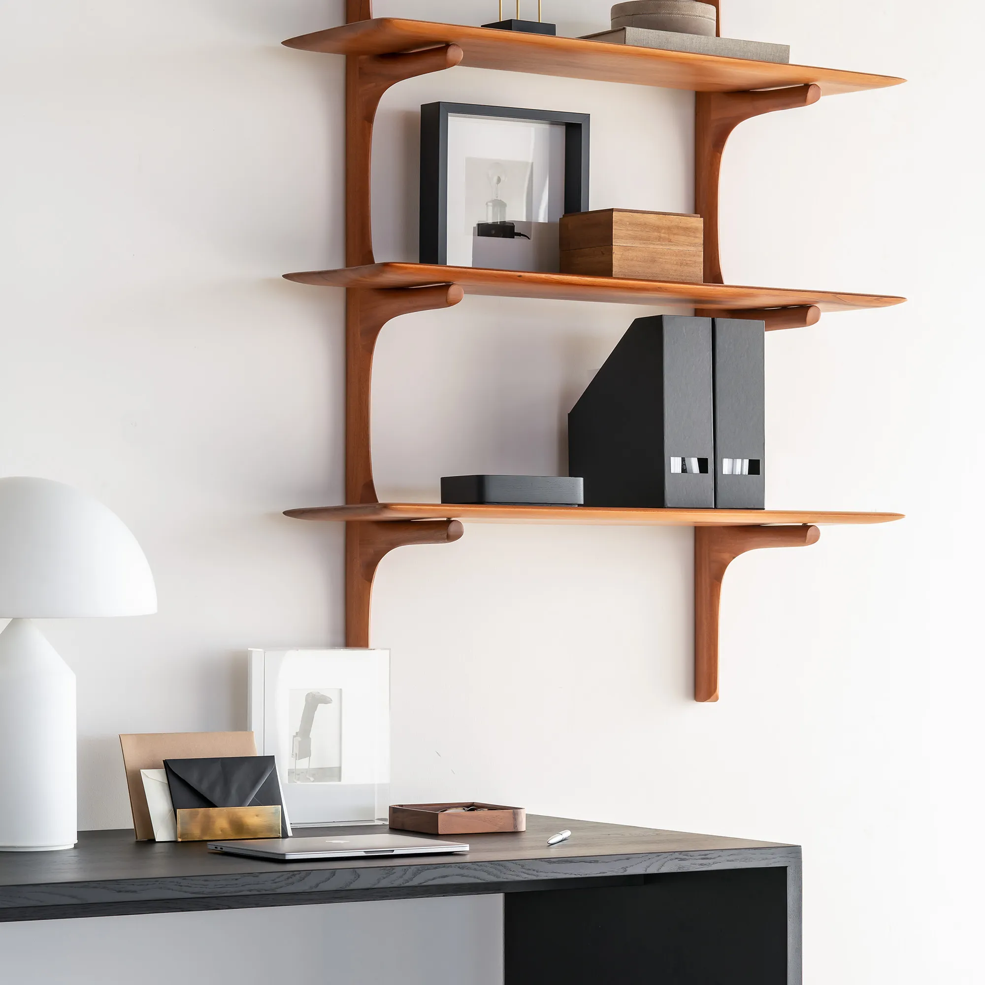 PI Wall Shelf Mahogany - 4