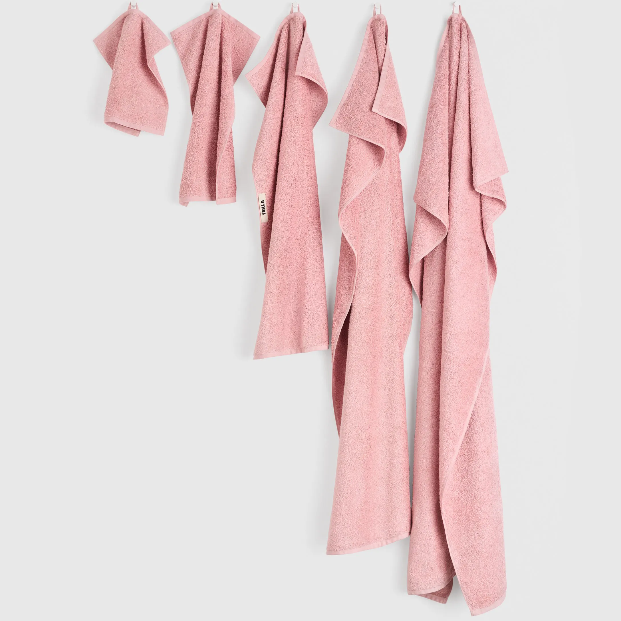 Terry Shaded Pink towel - 5