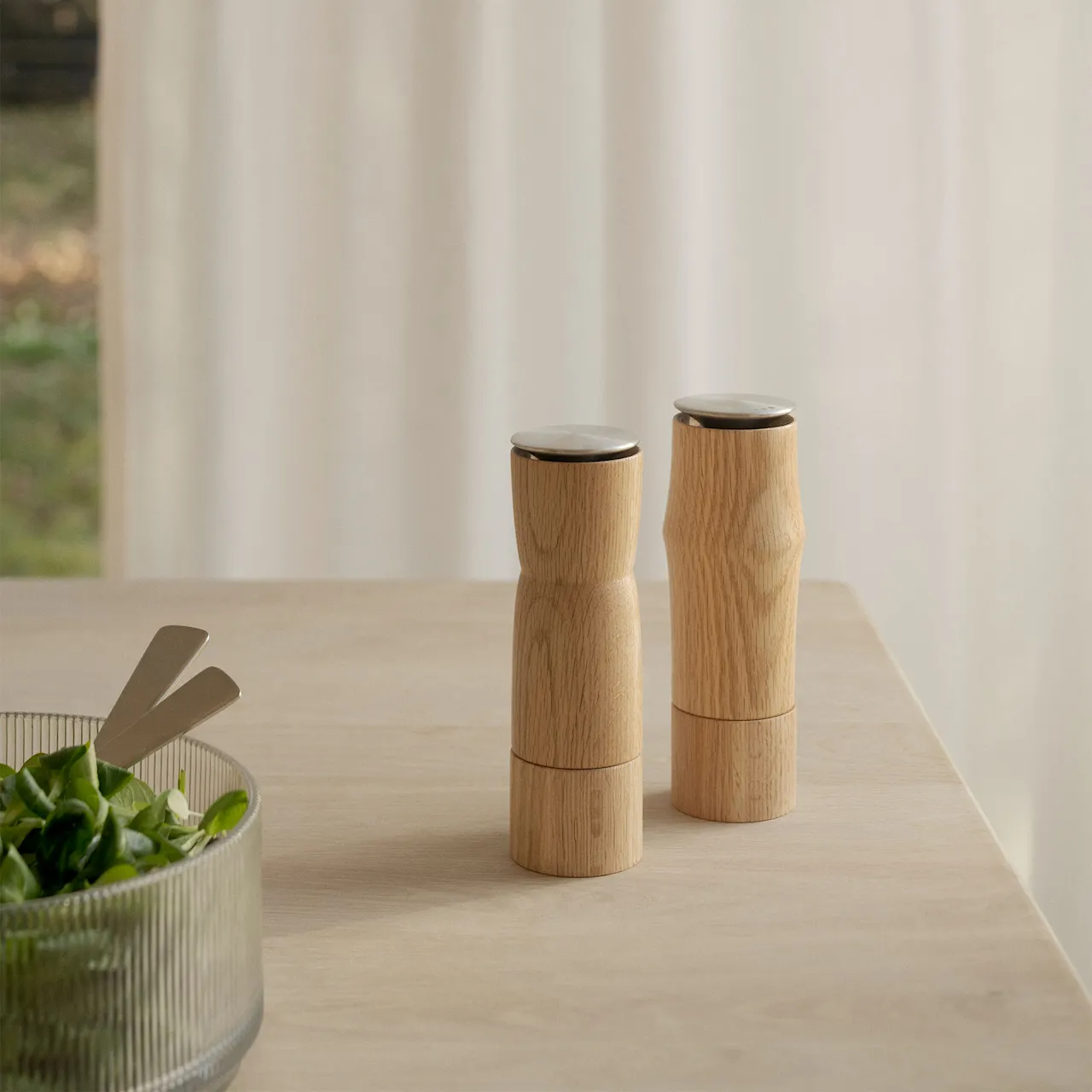 Storm Salt and Pepper Mill Set 2 pcs Oak