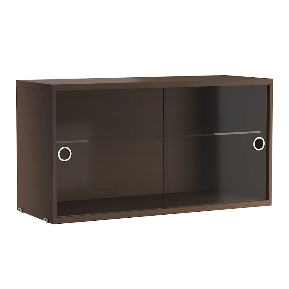 Display cabinet 78x30cm dark oak