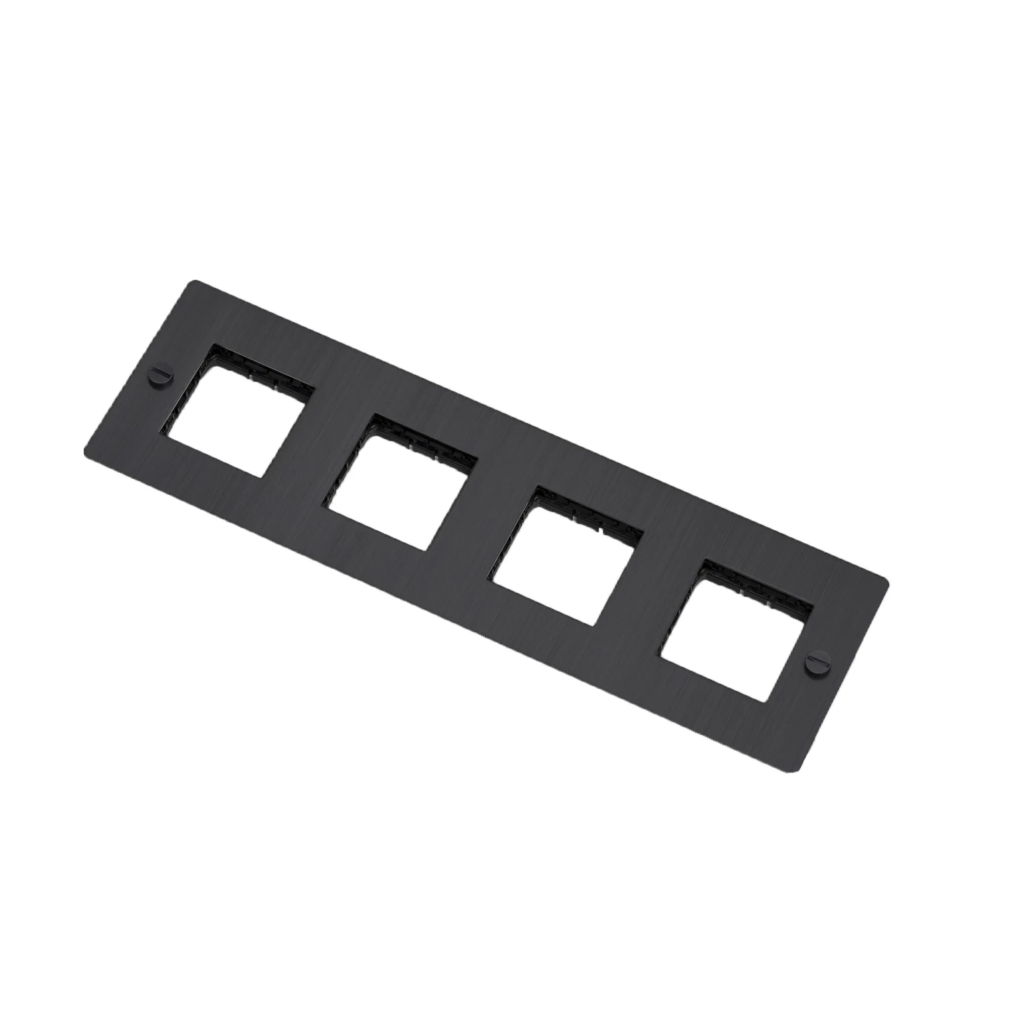 4G Wall Plate Horizontal No Infills - 1