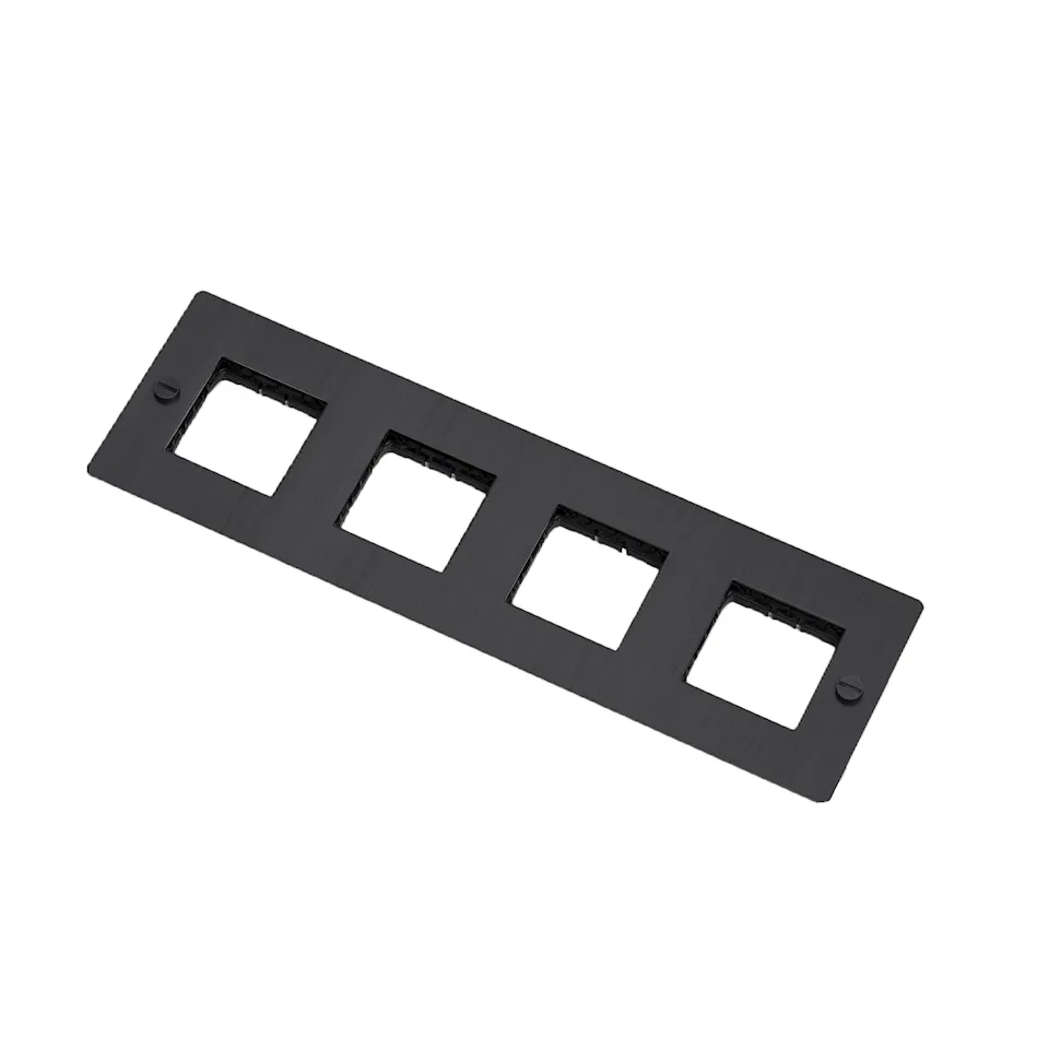 4G Wall Plate Horizontal No Infills