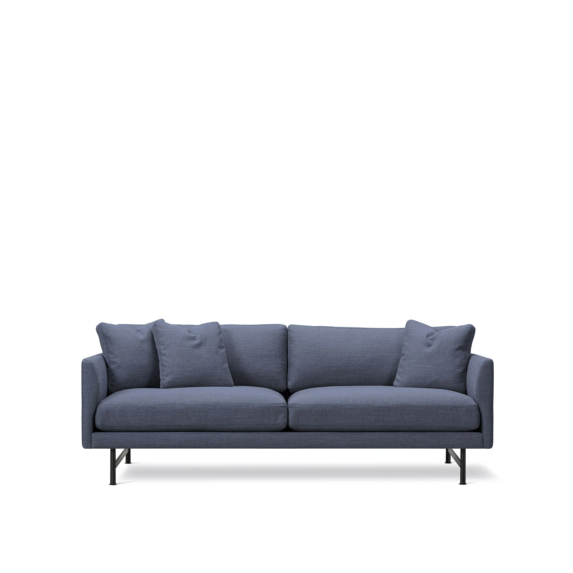 Calmo 2-Seater Sofa Black Steel - 1