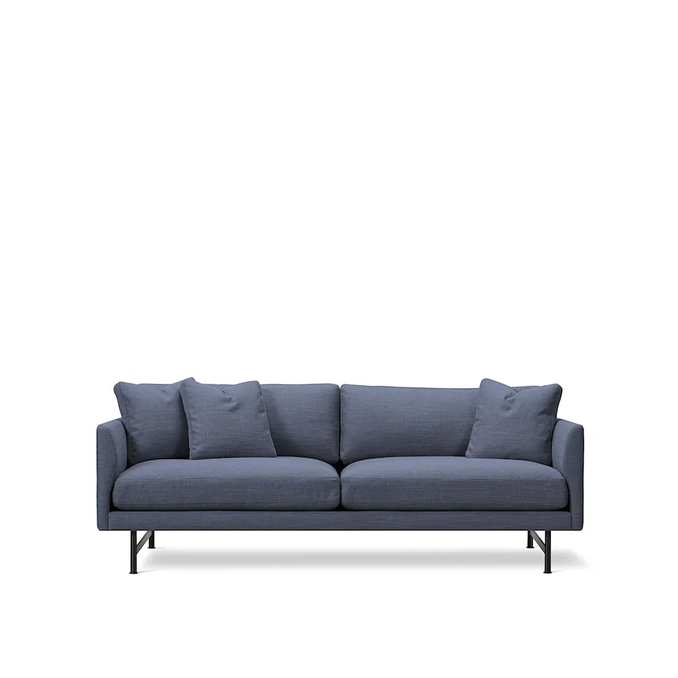 Calmo 2-Seater Sofa Black Steel