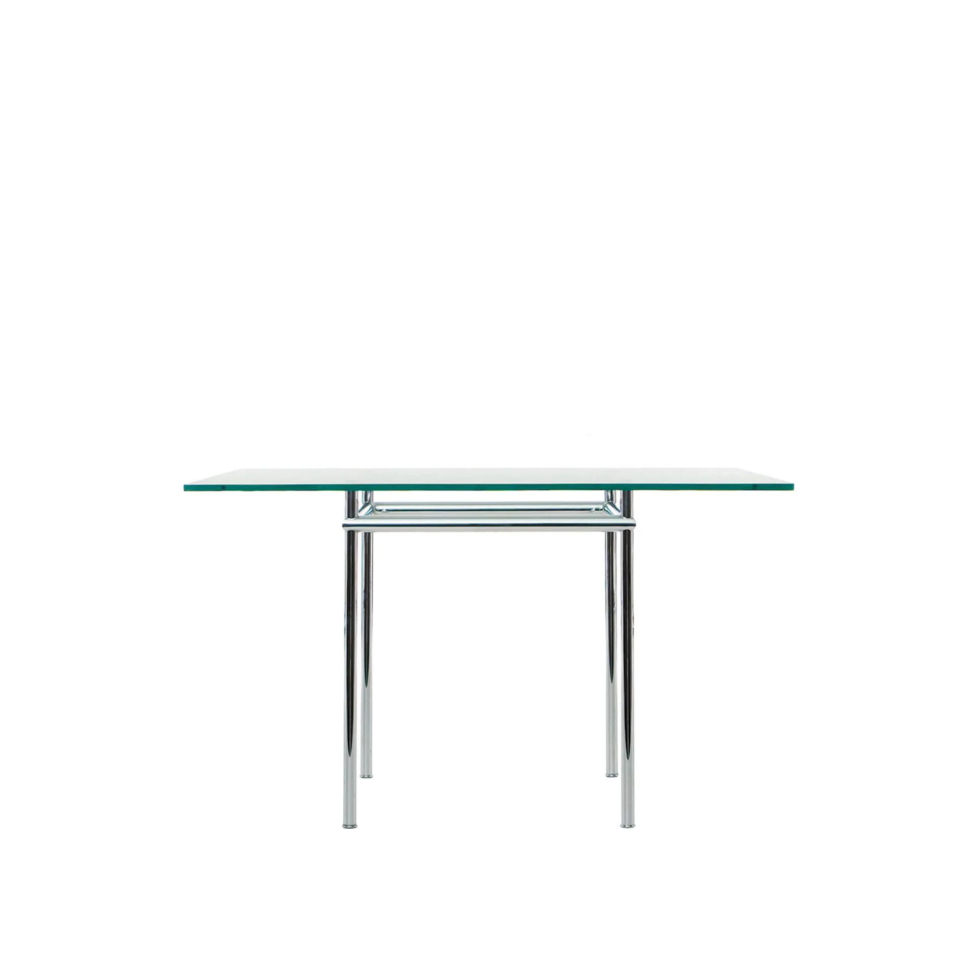 LC12 La Roche table Chrome Steel Base 120 X 80 cm - Cassina - NO GA