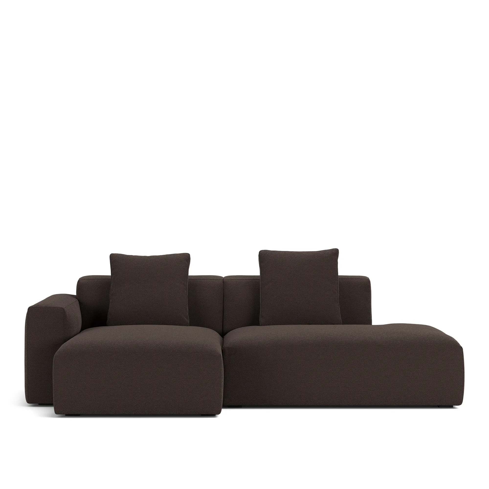 Brick 2-Seater Chaise Lounge Open End Right - 10