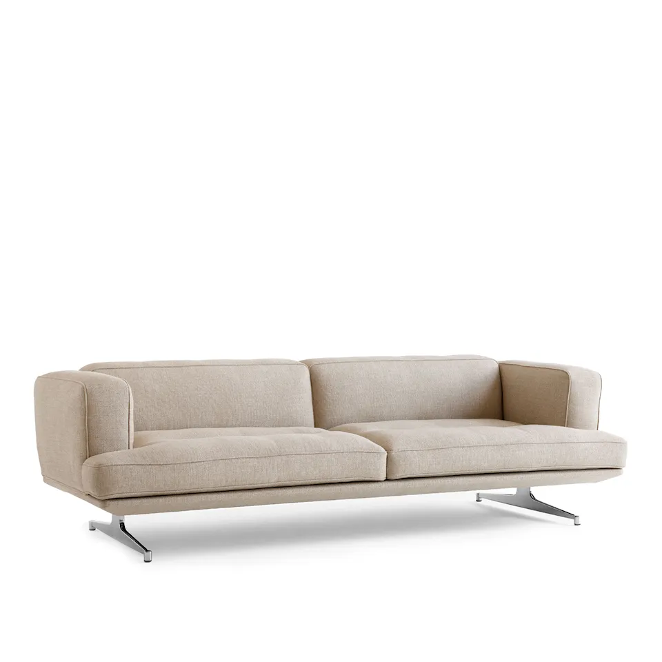 Inland AV23 3-seater sofa aluminium