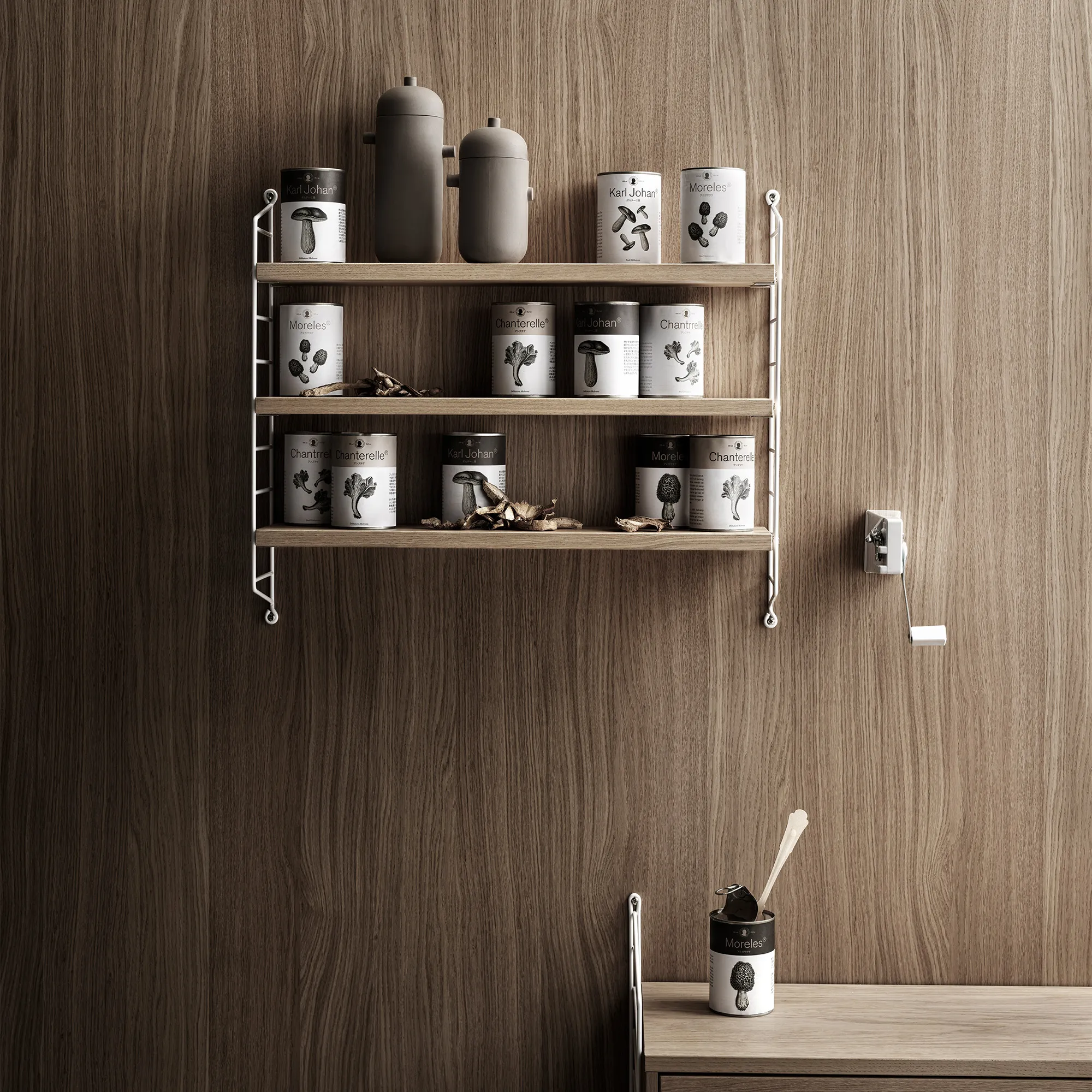 String Pocket Wall Shelf Wood - 6