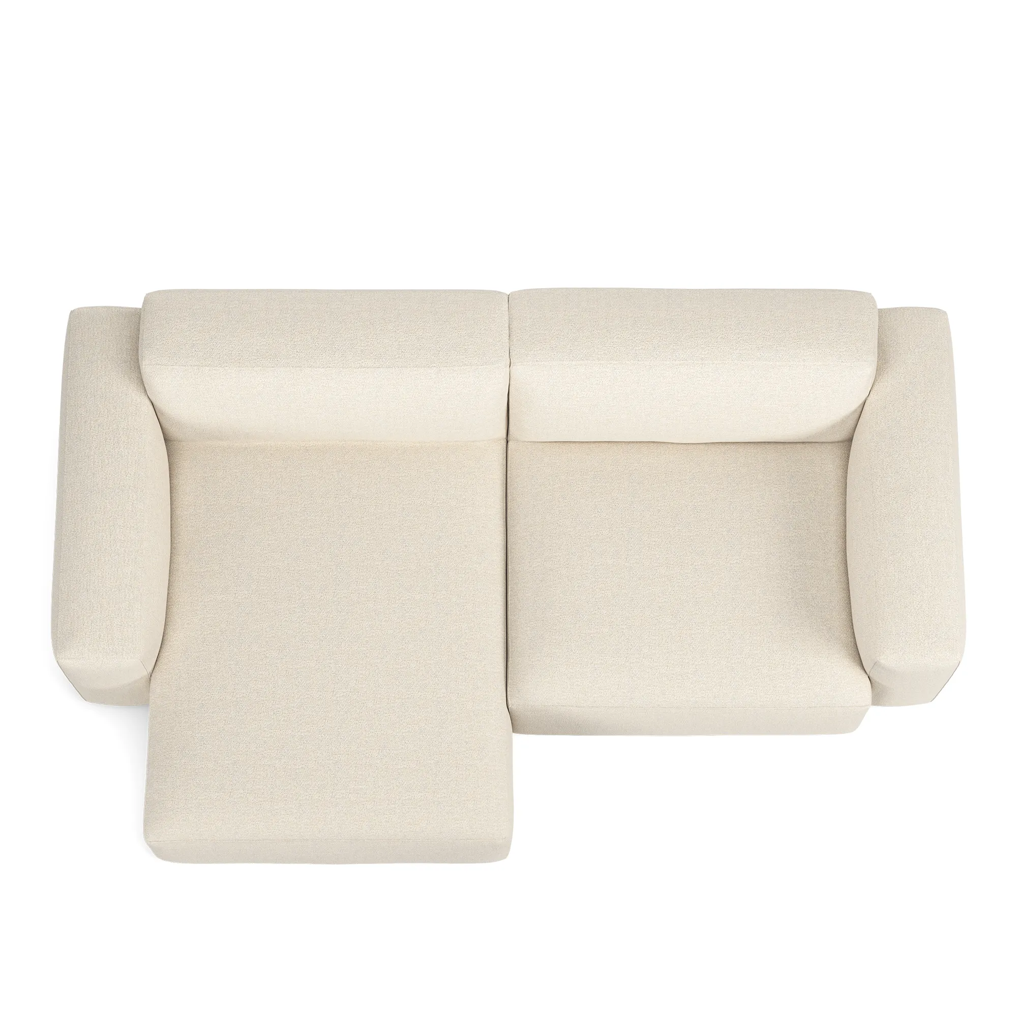Brick 2-Seater Chaise Lounge Left - 8