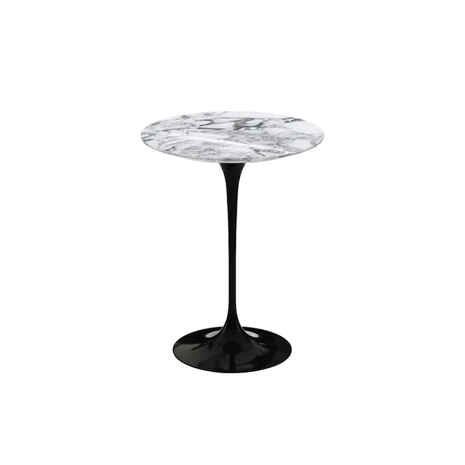Saarinen Round sidebord Ø 41 cm Black
