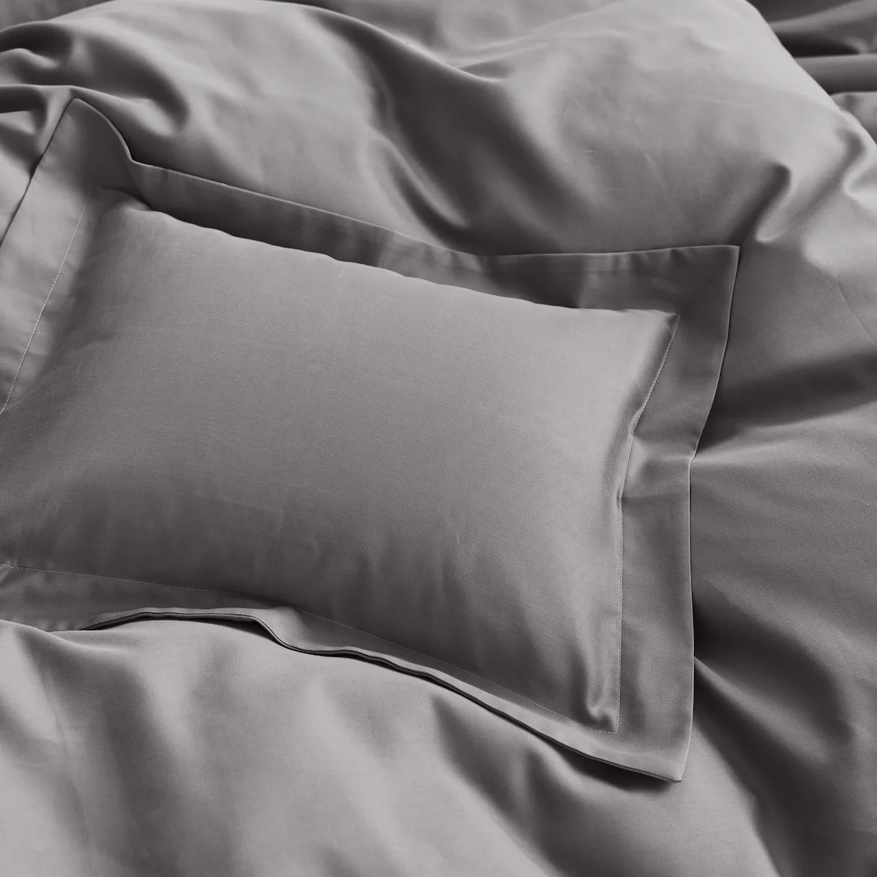 Satina Duvet Cover Grey