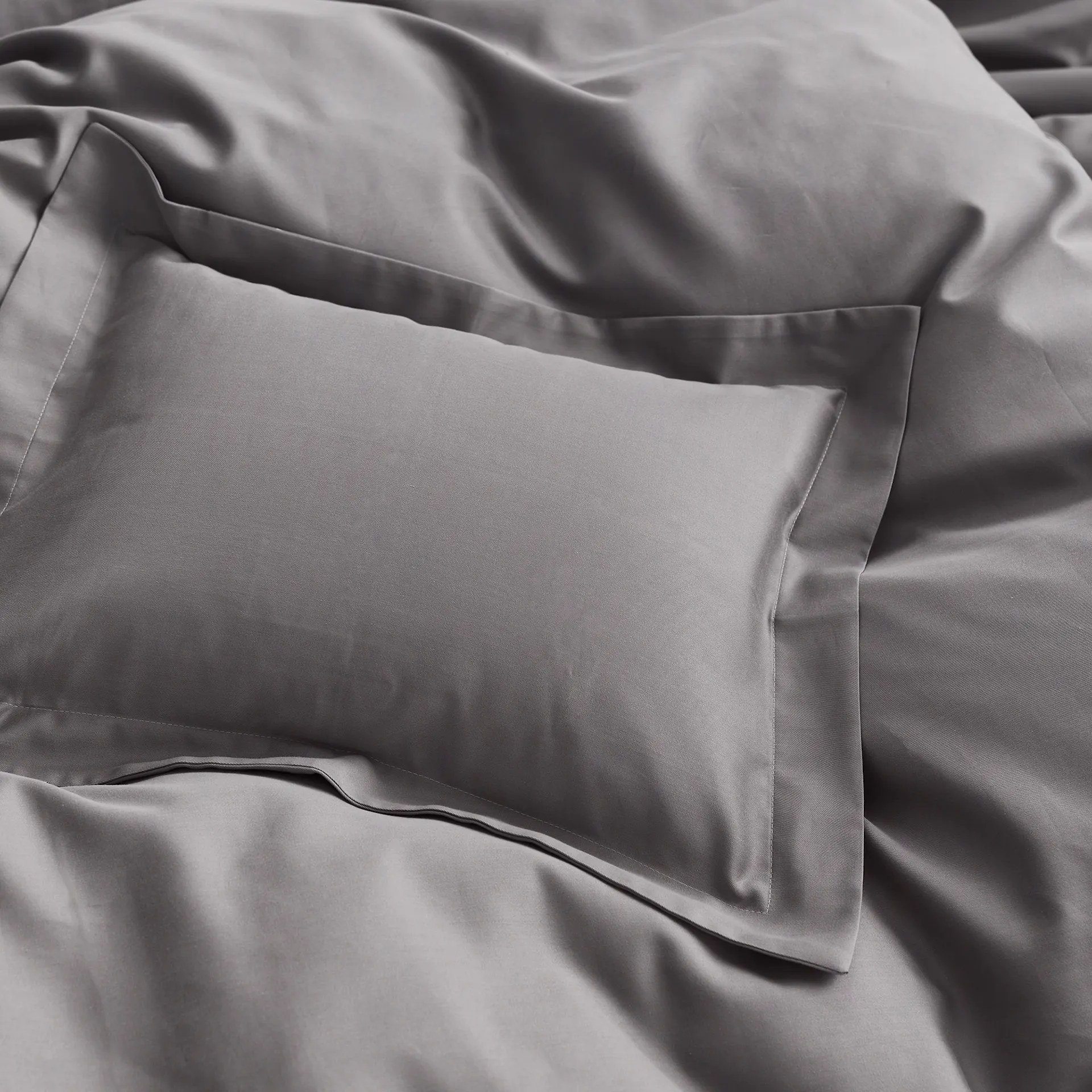 Satina Duvet cover Gray - Mille Notti - NO GA