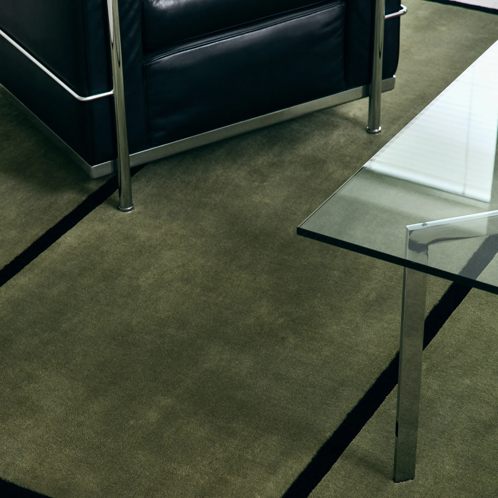 Norr Mälarstrand 01 Green/Black wool rug - 4
