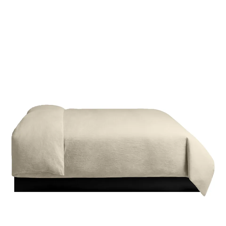 Linen Blend Duvet Cover Pale Sand