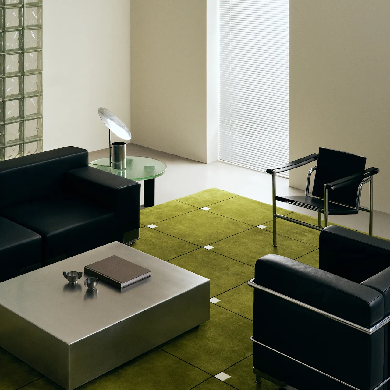Modern Milano Green Wool Rug