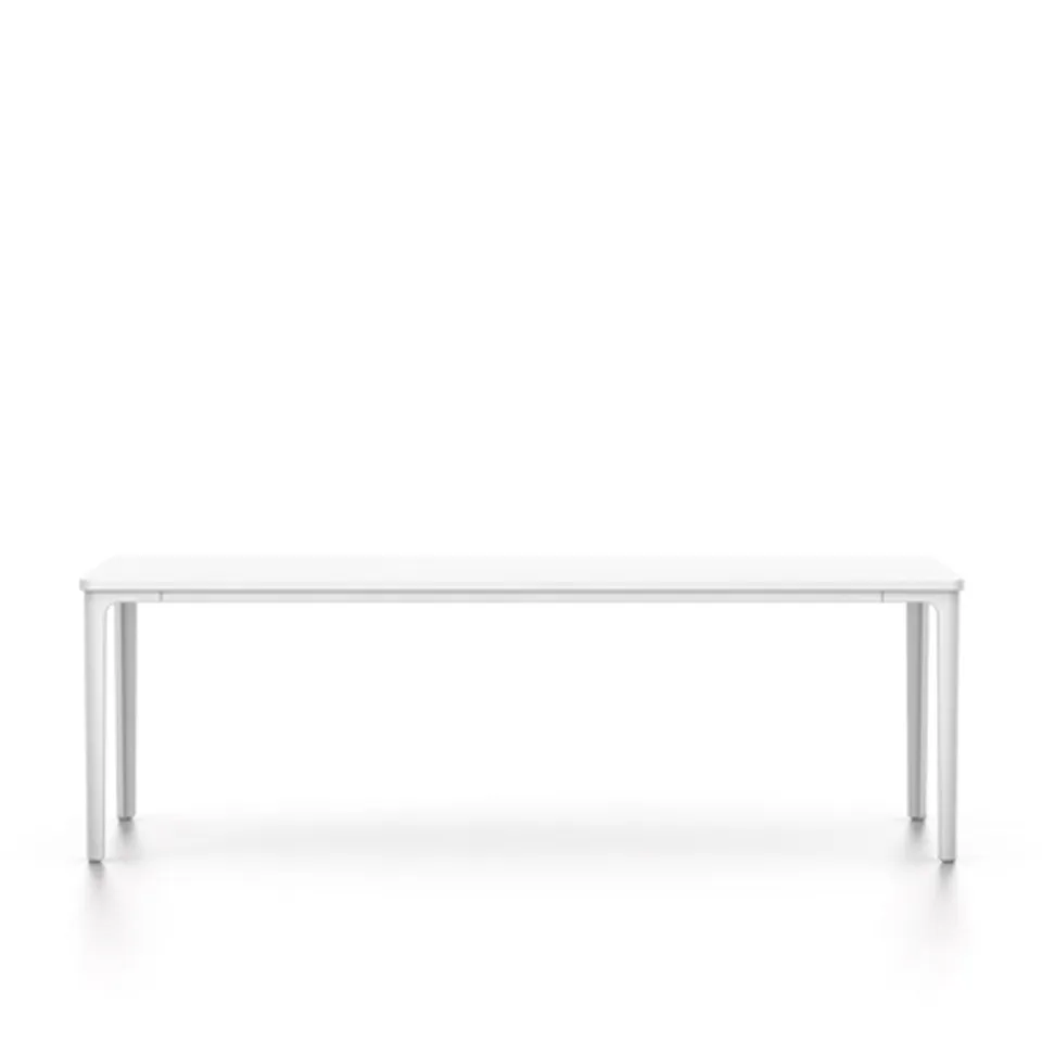 Plate Table 113x41, Laminate - White, Legs - White