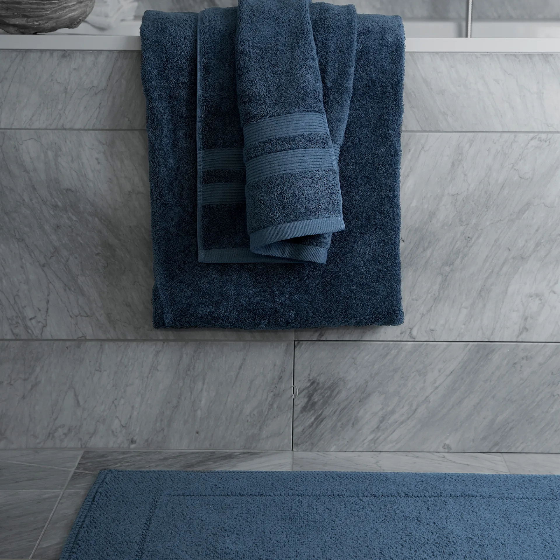 Fontana Towel Organic Dark Blue - Mille Notti - NO GA