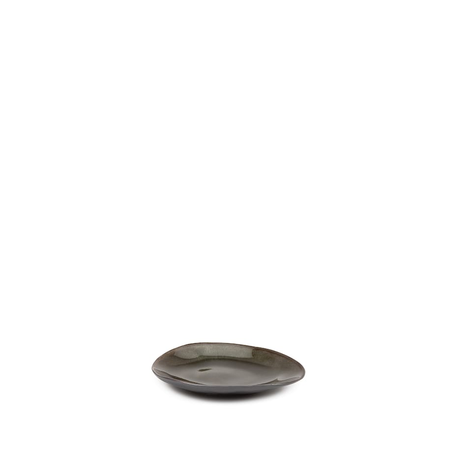 Plate Oval Small Grey