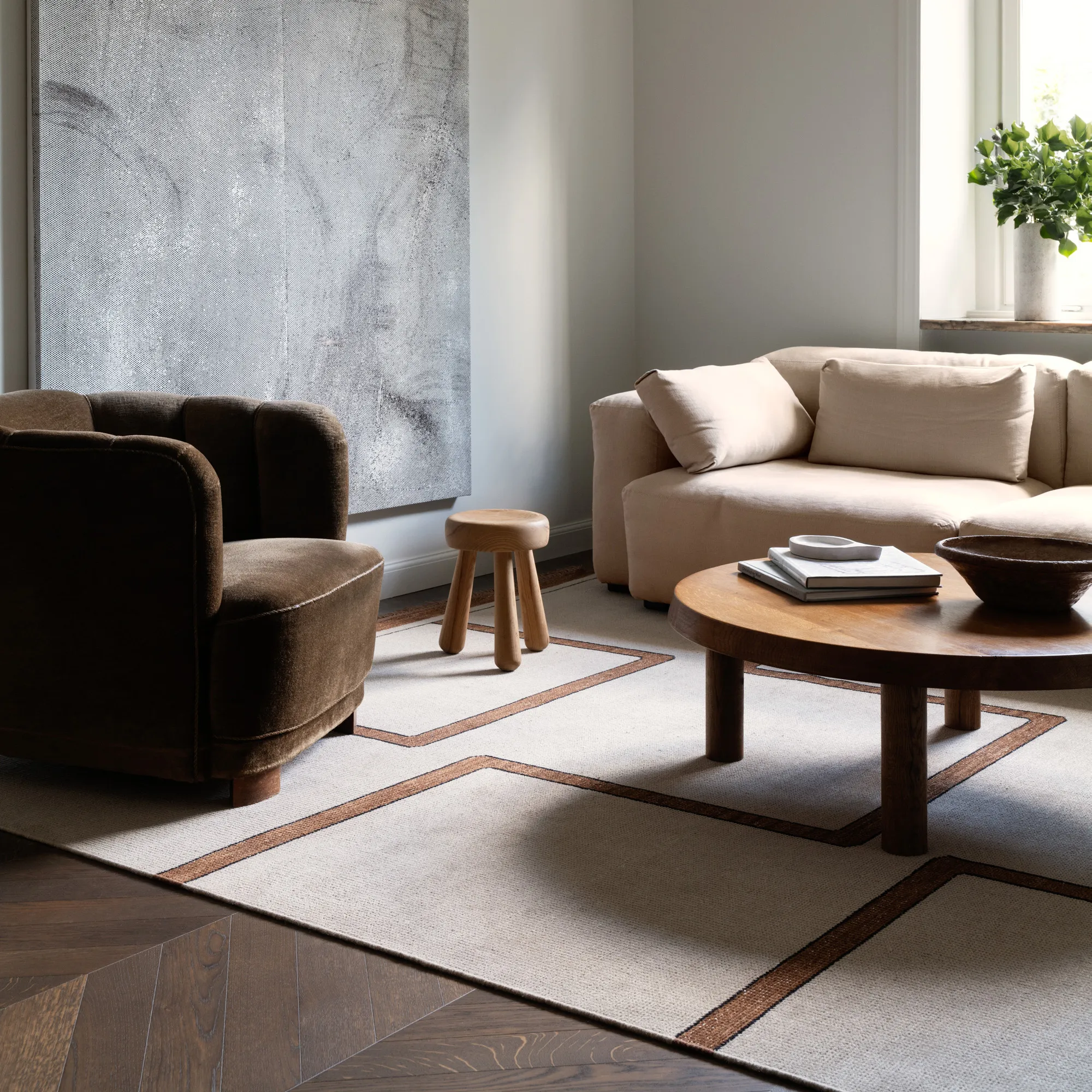 Elder 03 Terracotta Wool Rug - 4
