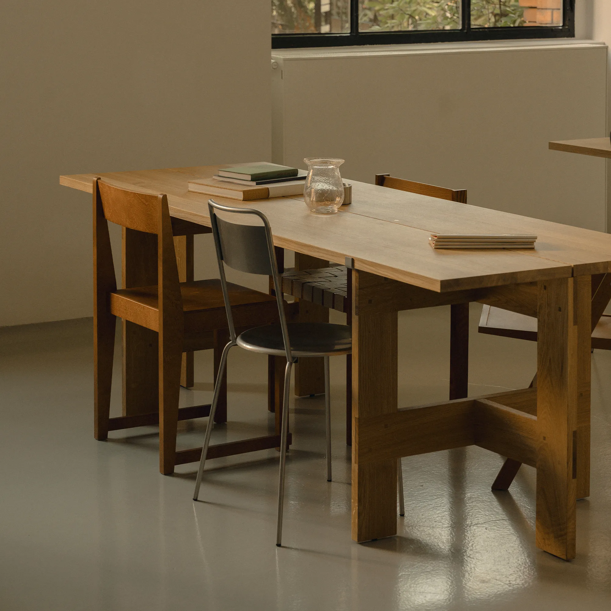 Farmhouse Trestle Planks eettafel - 4