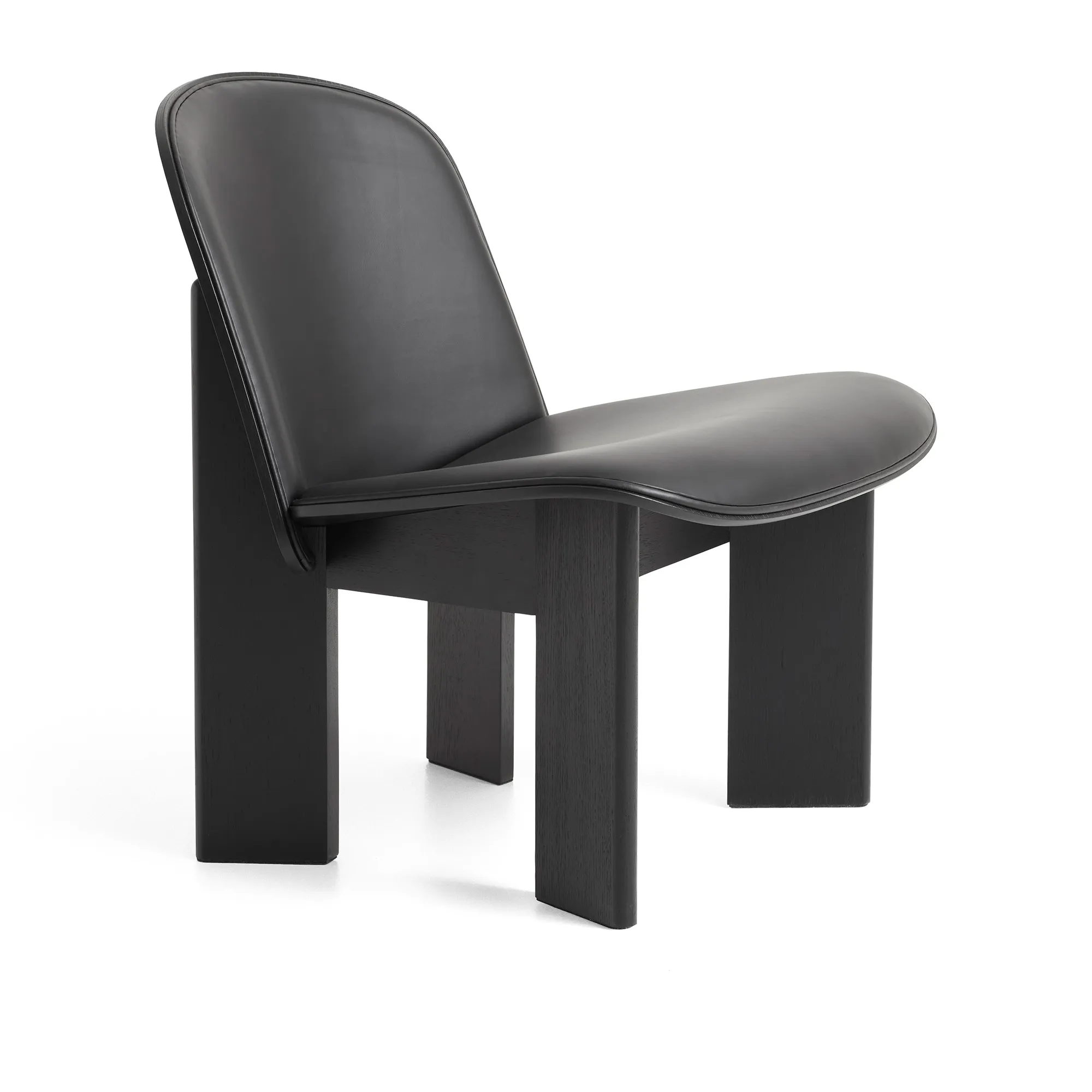 Chisel lænestol Front Upholstery Black Oak - 1