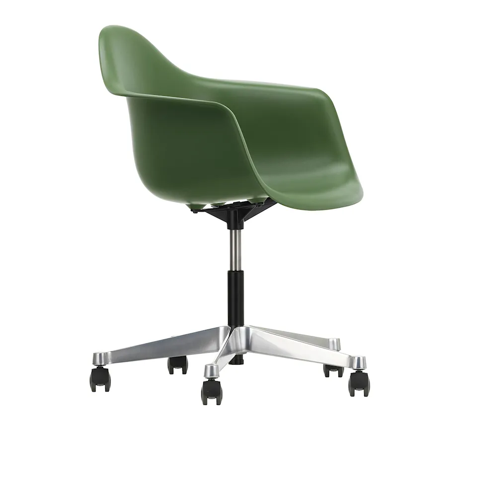 Eames RE Plastic Armchair PACC - 48 Forest - Castors Soft