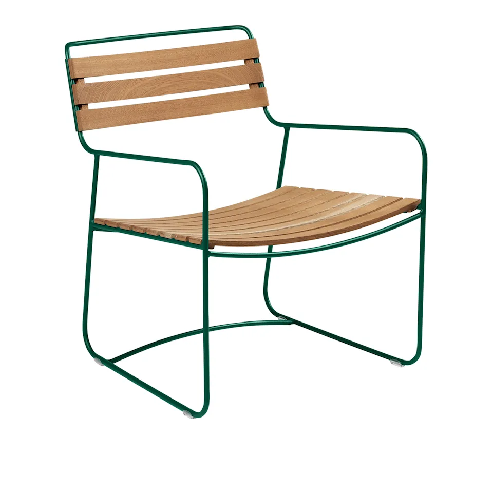 Surprising Teak Low Armchair Cedar Green