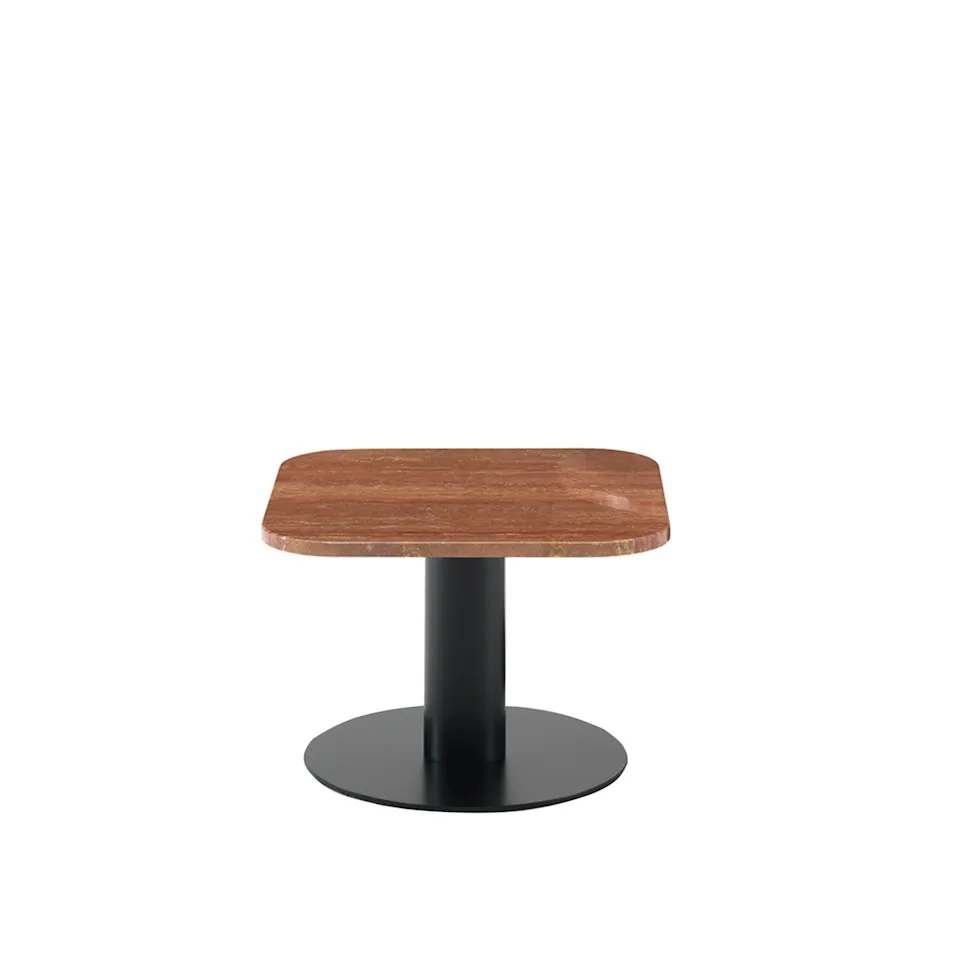 Goya Small Table 50 x 50 cm - Travertino Rosso