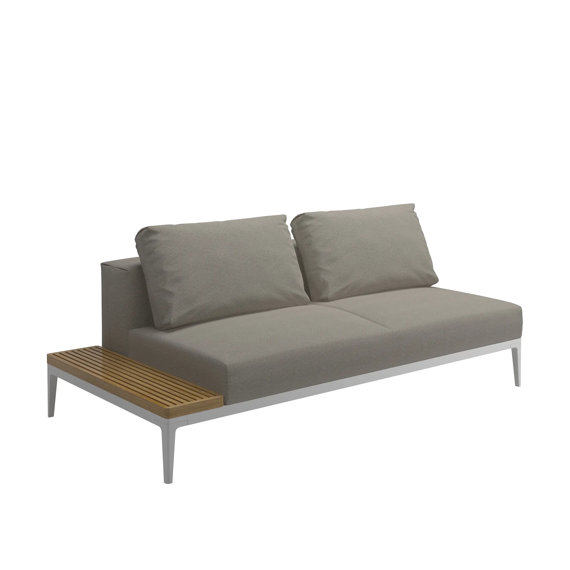 Grid End Table Unit Teak - 8