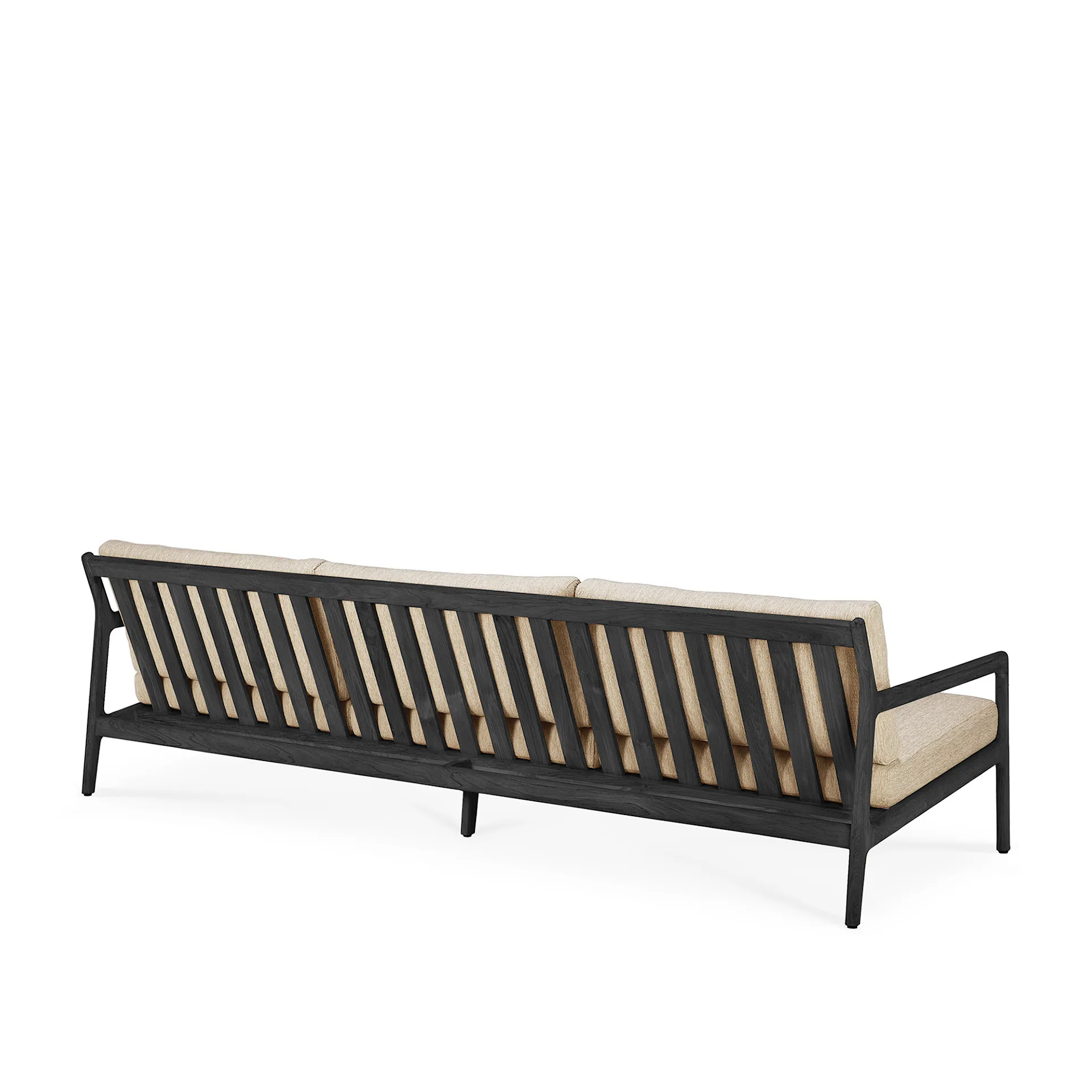 Jack Outdoor Sofa 3-seater Black Teak - Ethnicraft - NO GA