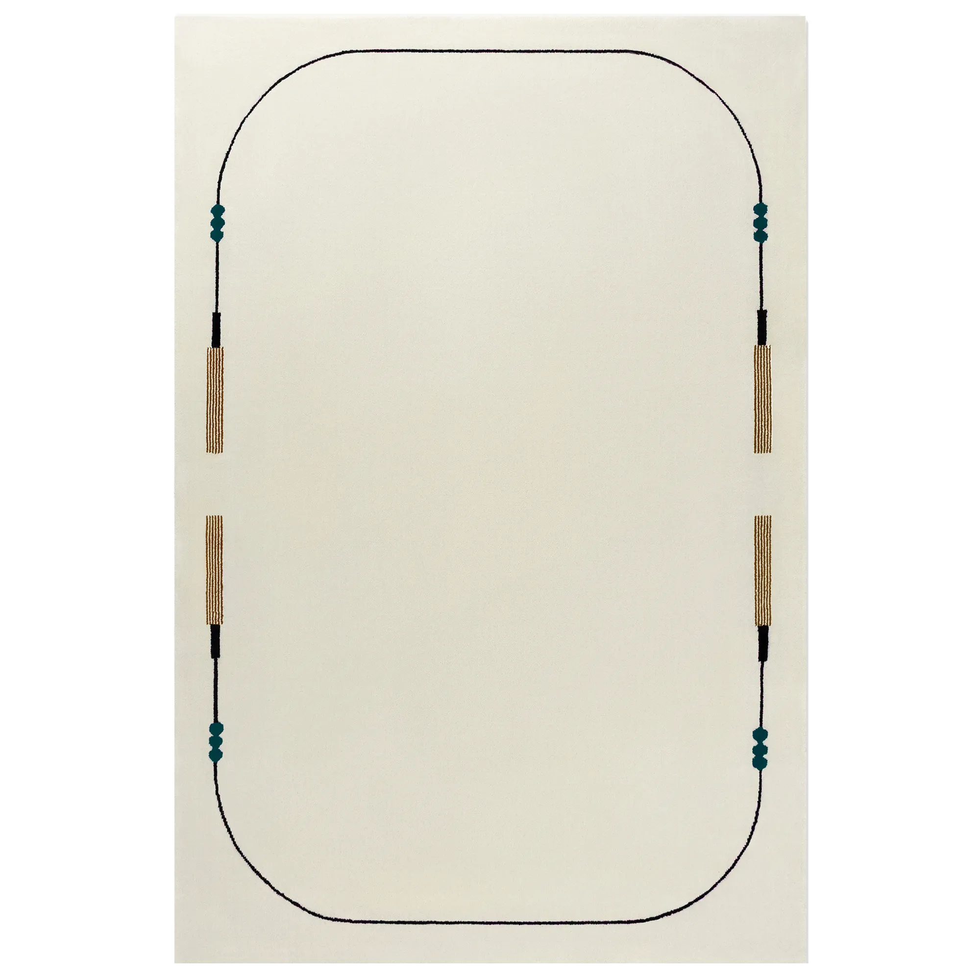 Grace 02 Tassel wool rug - 1