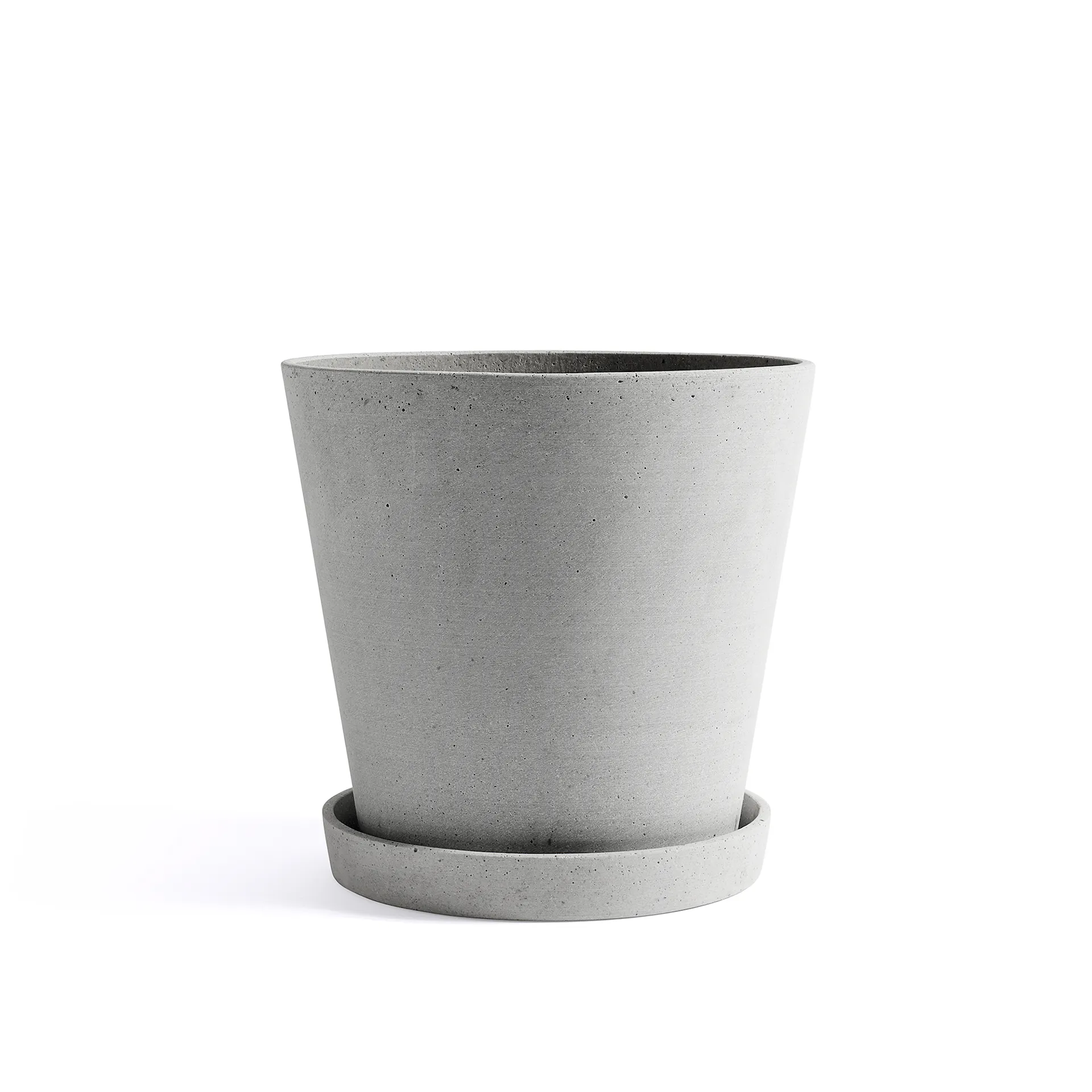 Flowerpot Pot & Saucer Grey - HAY - NO GA