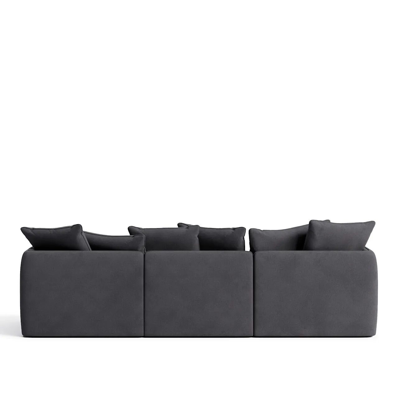 Pavarotti 3-Seater with Ottoman - Shadow Dark Grey