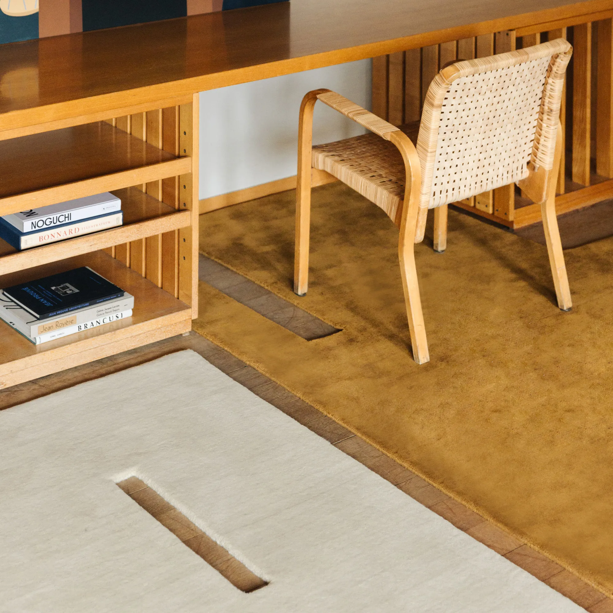 Garance Dusty White Wool Rug - 6