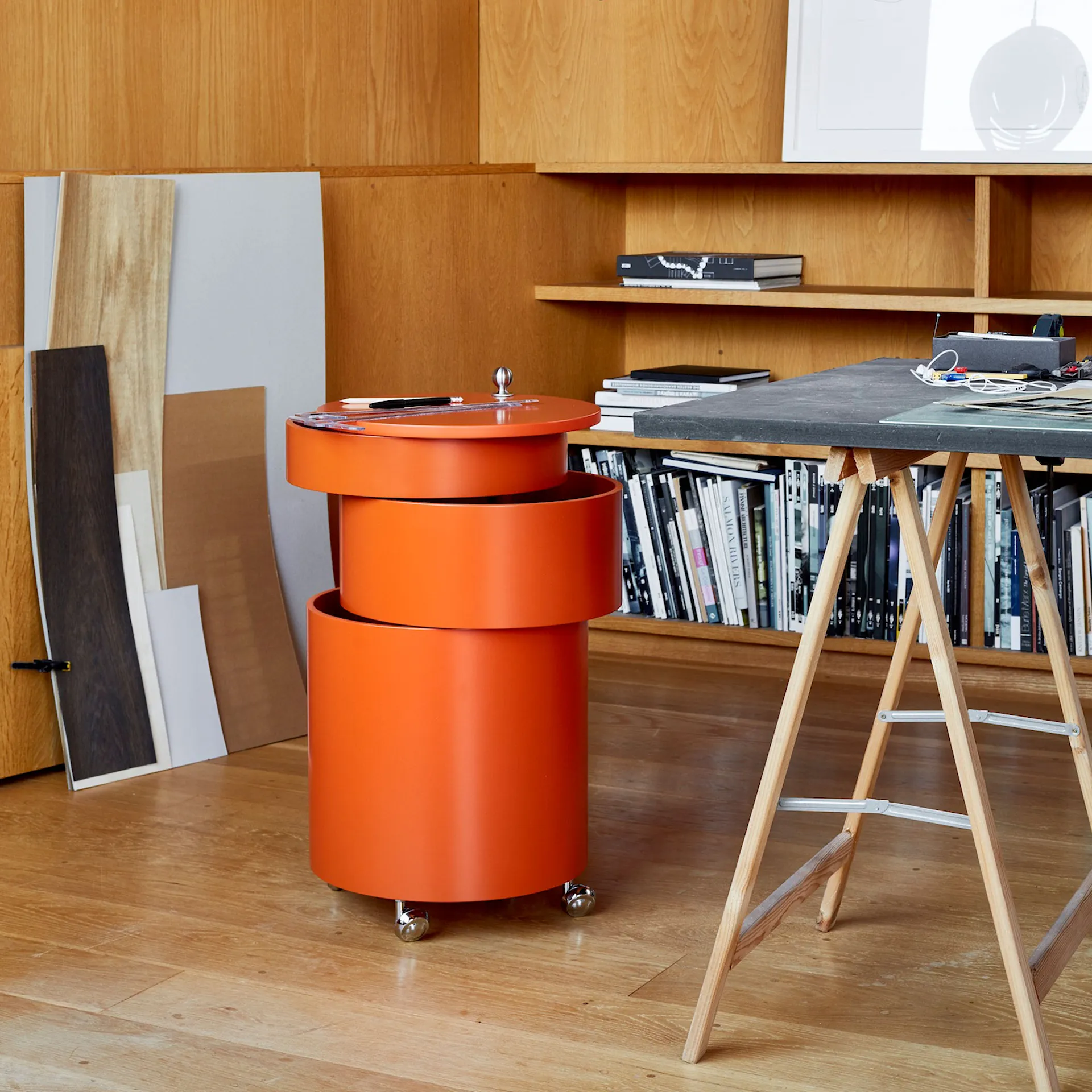 Barboy Side Table & Mobile Storage Unit - Verpan - Verner Panton - NO GA