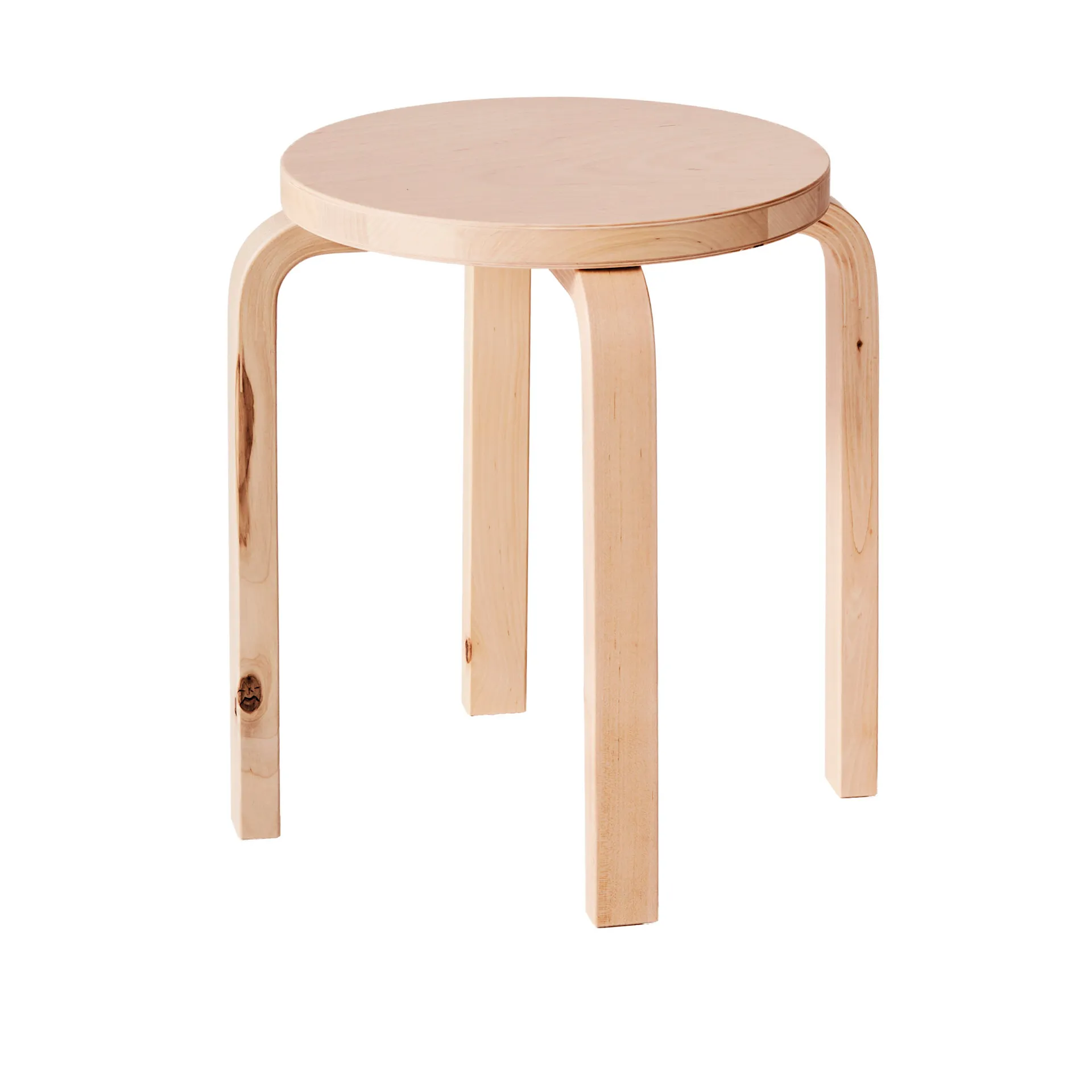 Special Edition of Stool E60 Wild Birch, Signed Formafantasma - Artek - Alvar Aalto - NO GA