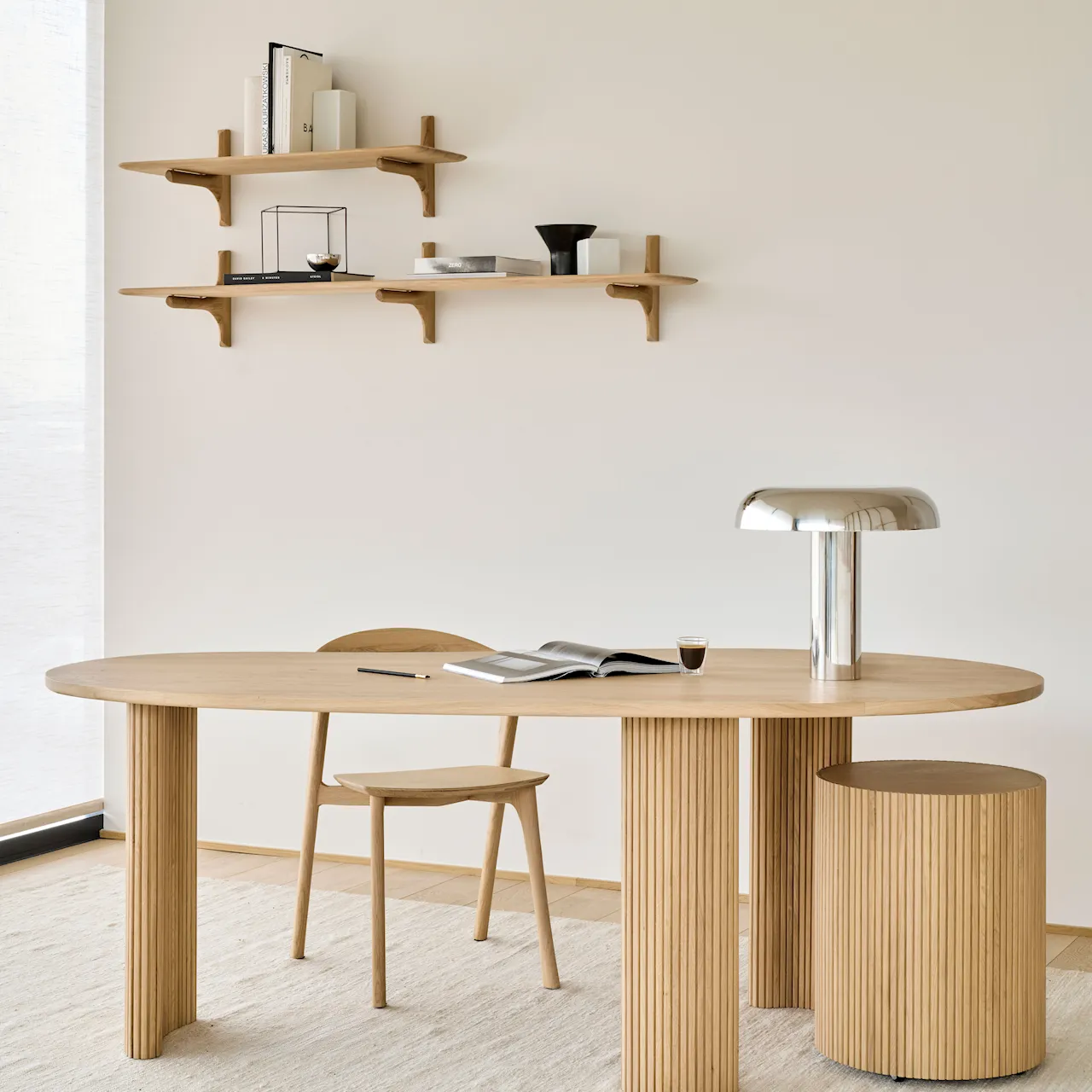 PI wall shelf 35x168 cm