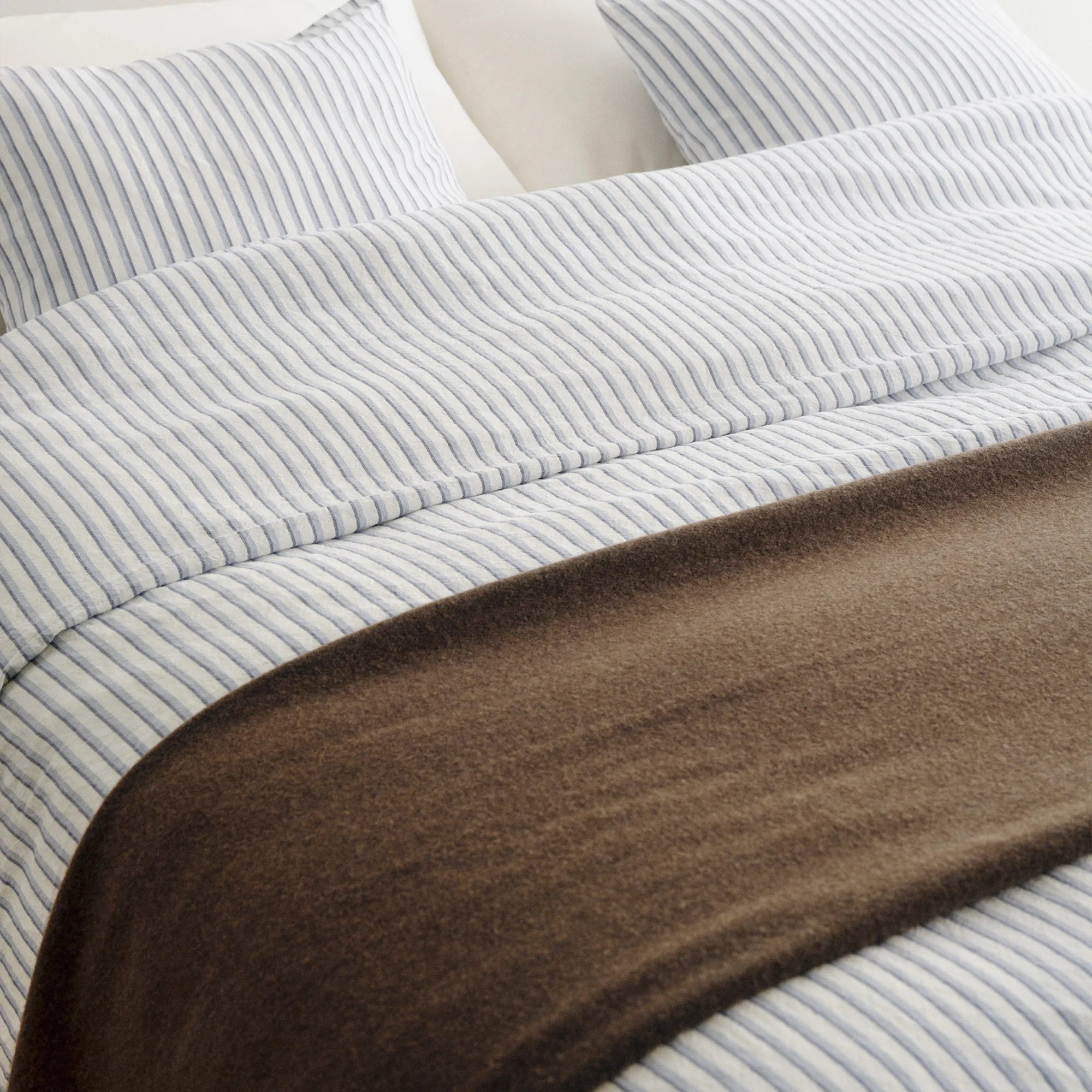 Linen Blend Fitted Sheet Stripes - 3