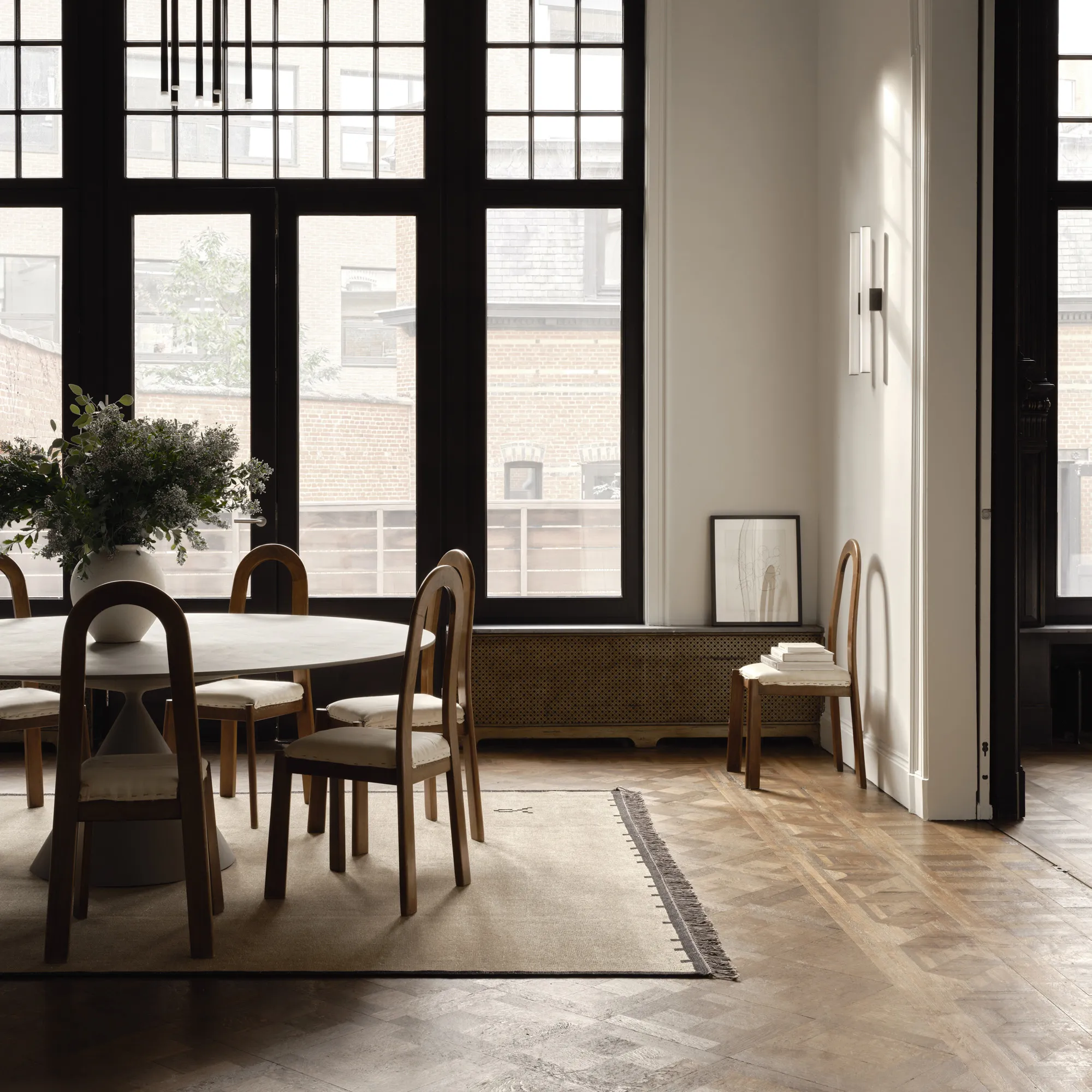 Elder 01 Black Wool Rug - 7